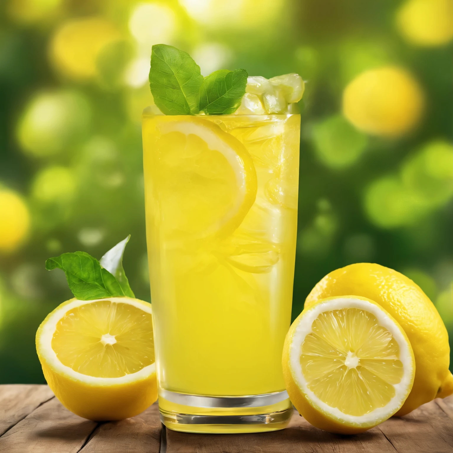 Create an ad for lemon juice based on this information: -5% - “Drink at your own pace” - “100% natural”, “cool and refreshing”, high quality