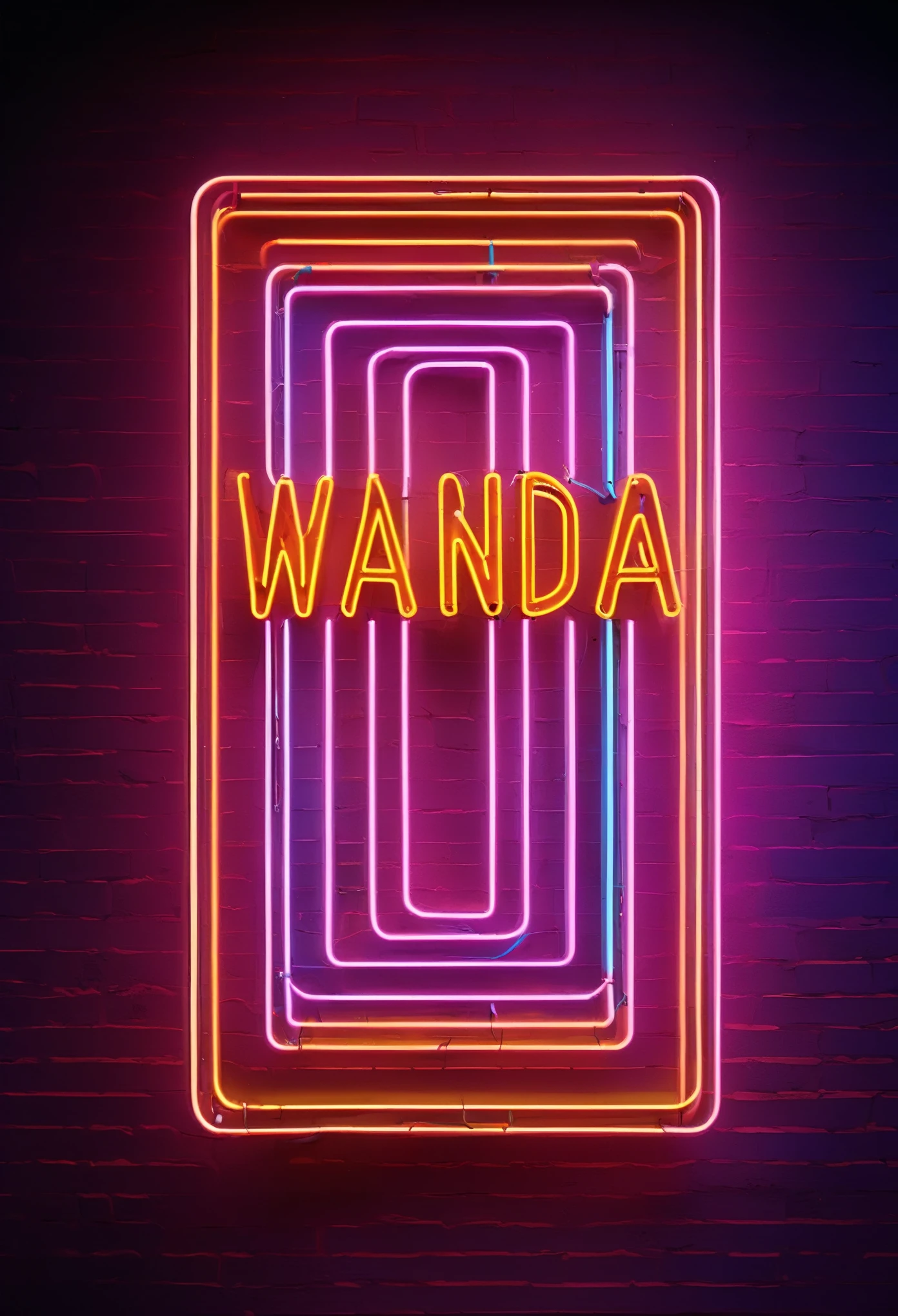 Neon noir (sign "WANDA":1.3), empty room, dust, blood,  . Cyberpunk, dark, rainy streets, neon signs, high contrast, low light, vibrant, highly detailed
