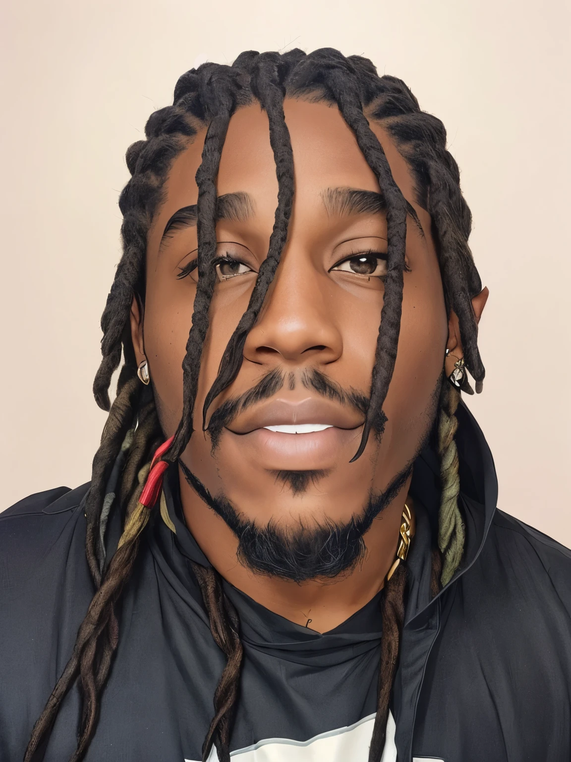 Man with dread locs,