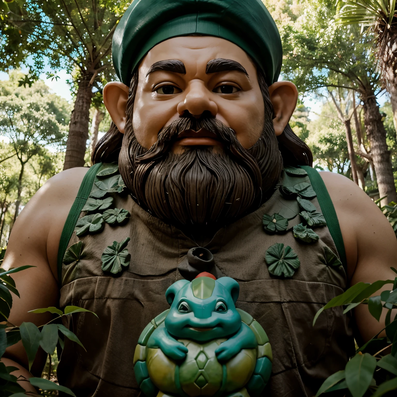 Floresta de gnomos e tartarugas gigantes 