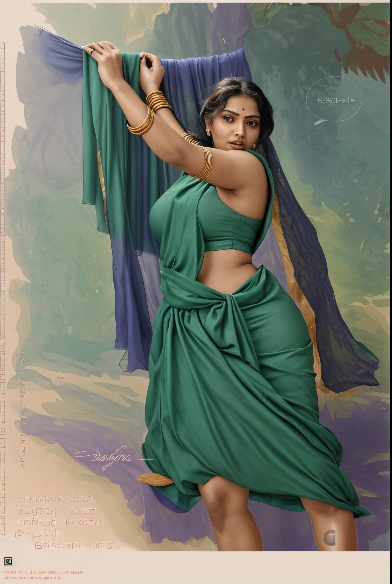 Photographic recreation shoot Inspired from art by mohanan manimala, sensual pleasure, best quality, wearing sleeveless blouse, off shoulder dresses, modern sleeveless blouse, her sensual & bold Avataar, extremely gorgeous and hot milf, modelshoot, profile photoshoot, mastershot, model photography, retouched, movie stills shoot, modelshoot Inspired by art of mohanan manimala, revealing clothes, her exposed charming figure, appealing physique, pale skin, Beautiful lady, extremely gorgeous woman, mallu traditional wear, party wear, summer party wear, designer saree, sexy woman, wedding party wear, hot sleeveless blouse, sexy designer dress, designer blouse, braless, hot wear, spotless skin, designer sari, fashion saree, 45 years old, sexy sleeveless blouse, armpits exposing, modern Indian aunties, sexy Indian housewife, desi bhabhi hot, sexy giant woman like figure, seductive body, wearing palla, Indian traditional bandeau crop top bra, huge breast, milk tank, mallu woman, mallu actress, mallu aunty, mallu sari model, mallu actress, lusty, perfect thick body, fleshy figure, highly detailed, intricate, flawless, pheromones dropping figure, seductive expression, beautiful face, juicy figure, perfect face, perfect eyes, perfect fingers, round shaped face, curvy, mallu bhabhi, mallu wife, mallu woman, mallu Beauty, Kerala Beauty, Kerala aunty , Kerala wife, skin texture, hot, small hairs on armpits visible, unshaved underarm, armpit crease, captivating, lusty, charming, attractive figure, mature woman, Kerala model, Kerala actress, nails can be hidden, queen of Lust, High clarity eyes, gigantic figure , extremely seductive, extremely seductive dress,