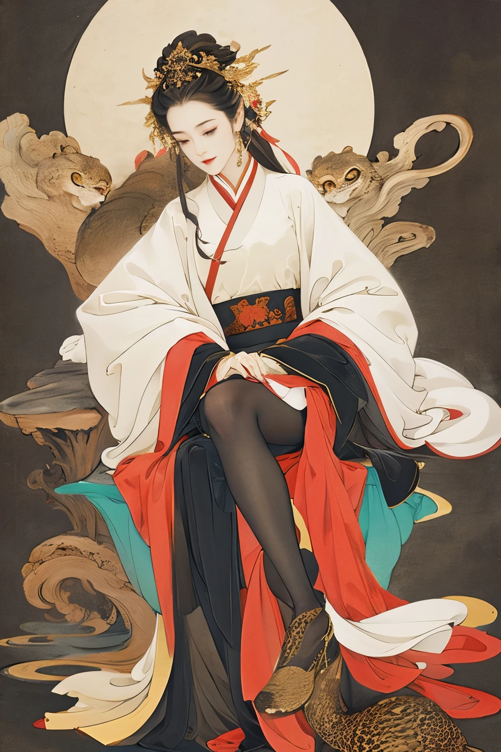 Legs close-up,long legs,穿着black stockings,jewelry,glass slippers,black stockings,Patterned fair skin,best quality