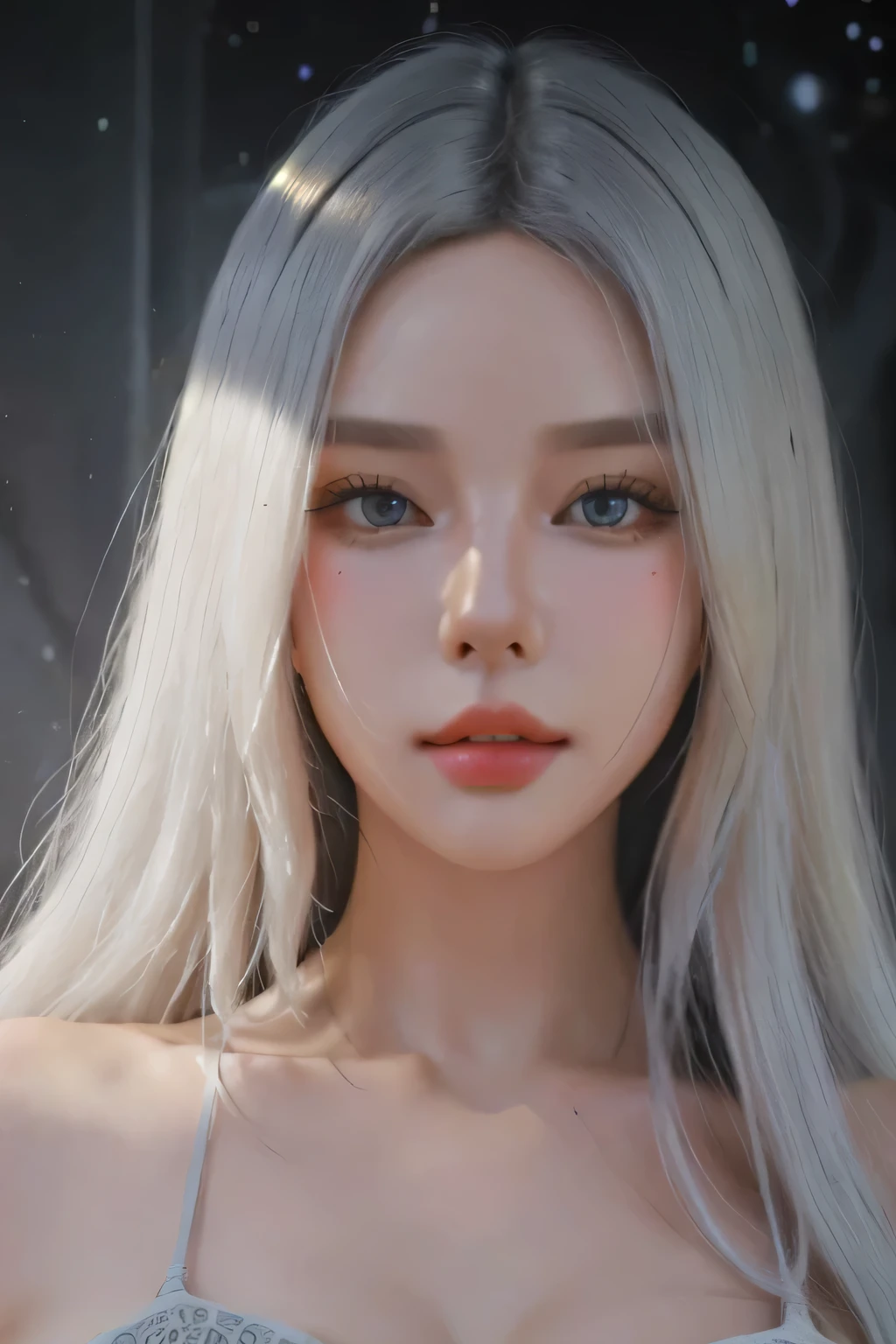 portrait, beautiful woman, white hair, ornate dress, (long hair in waves like smoke):0.85 , confident expression, detailed, 16k, sf, intricate artwork masterpiece, ominous, matte painting movie poster, golden ratio, trending on cgsociety, intricate, epic, trending on artstation, by artgerm, h. r. giger and beksinski, highly detailed, vibrant, production cinematic character render, ultra high quality model:1