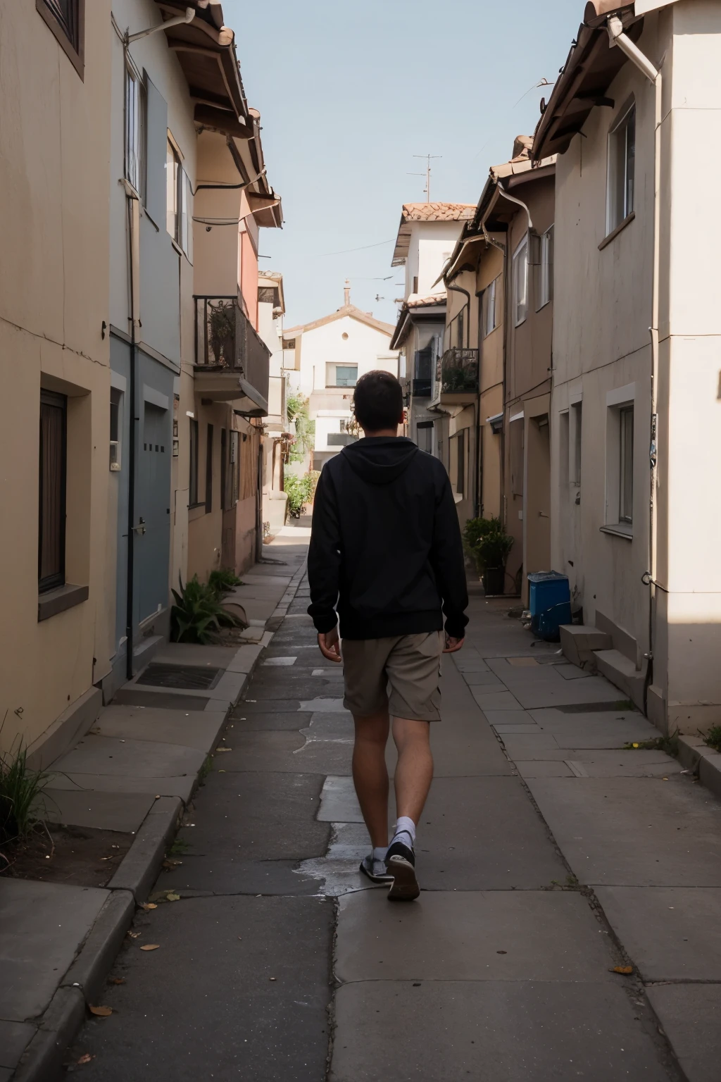 hombre dos caminos una casa en cada camino