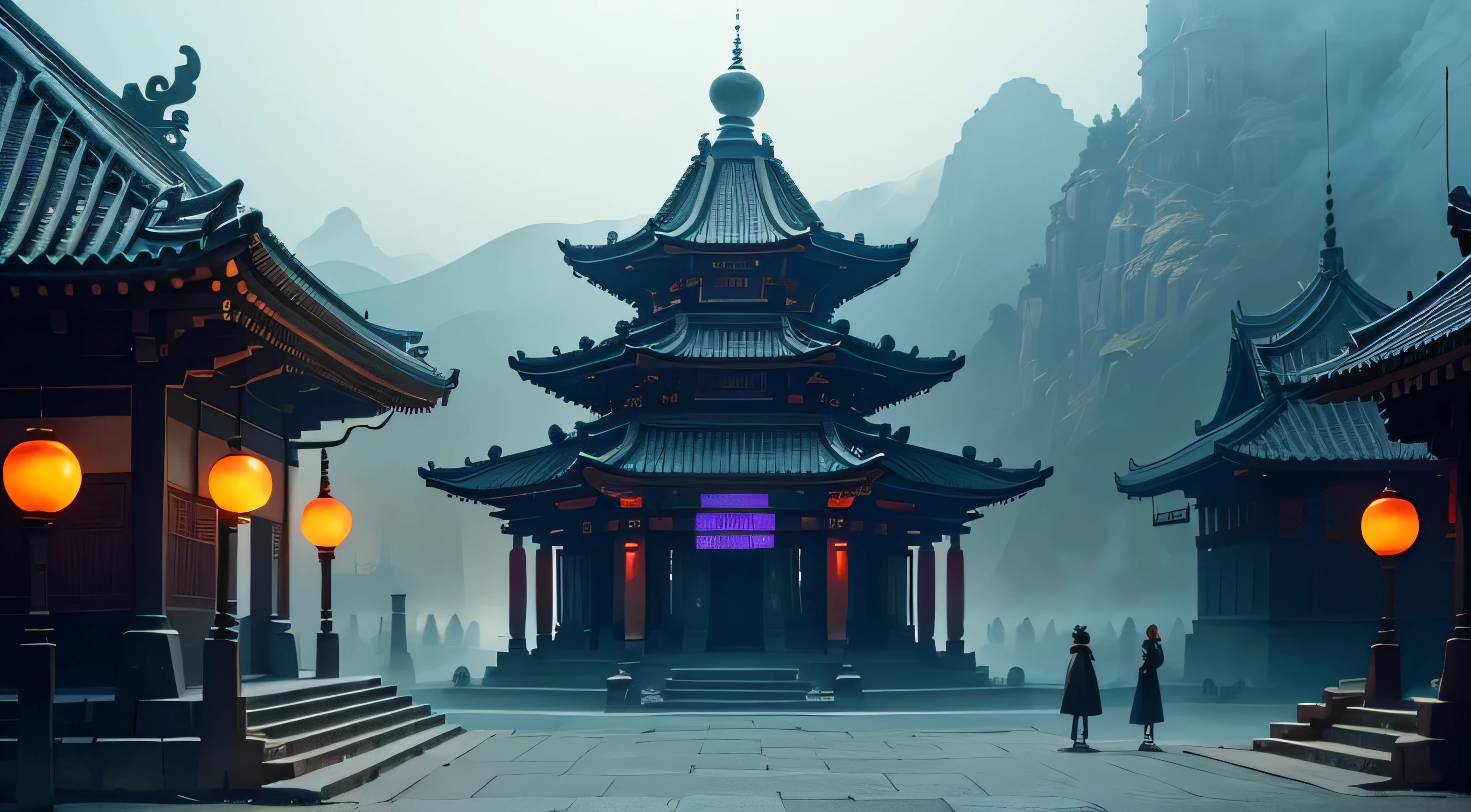In the technologically perceived city, neon lights illuminated the streets mysteriously, casting long, animated shadows. People streamed in and out of buildings as technological development continued to flourish, transforming the city into an obsession of superior quality and still photography.
A fantasy fairy tale international prosperity unfolded before the ancient temple complex. The temple, adorned with a vast collection of Confucian grave markers, spiked structures, and hanging spikes, served as an unforgettable masterpiece of the past.
Amidst the depth of the fields, a huge bronze bell telephone pole-vaulted over the mountains, its brilliance enhancing the particular visibility of the