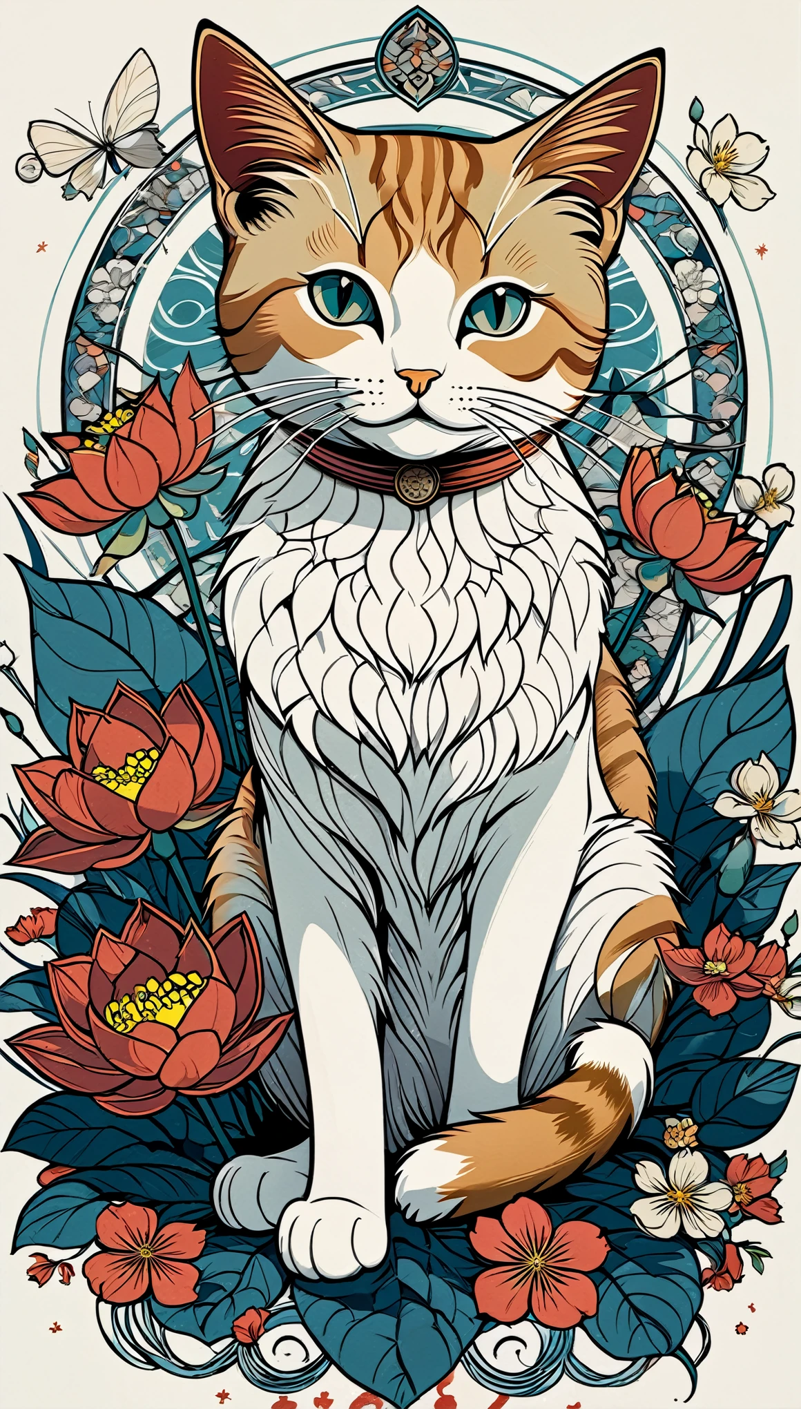 Cats, Aleksi Briclolotus 花, aaron hokey style, detailed