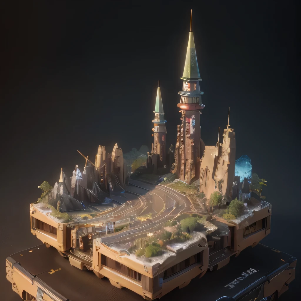 6598年Mars realistic model, (bifurcation, original photo, best quality, masterpiece:1.4),SteampunkCyberpunk6820 City,(CyberpunkMars light:1.3), Mars (related to land),(in a small nature box:1.3),Isometric, small nature, landscape on foundation,landscape,