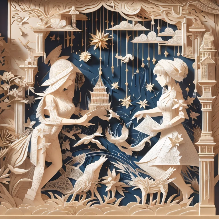 PaperCarving,linghting