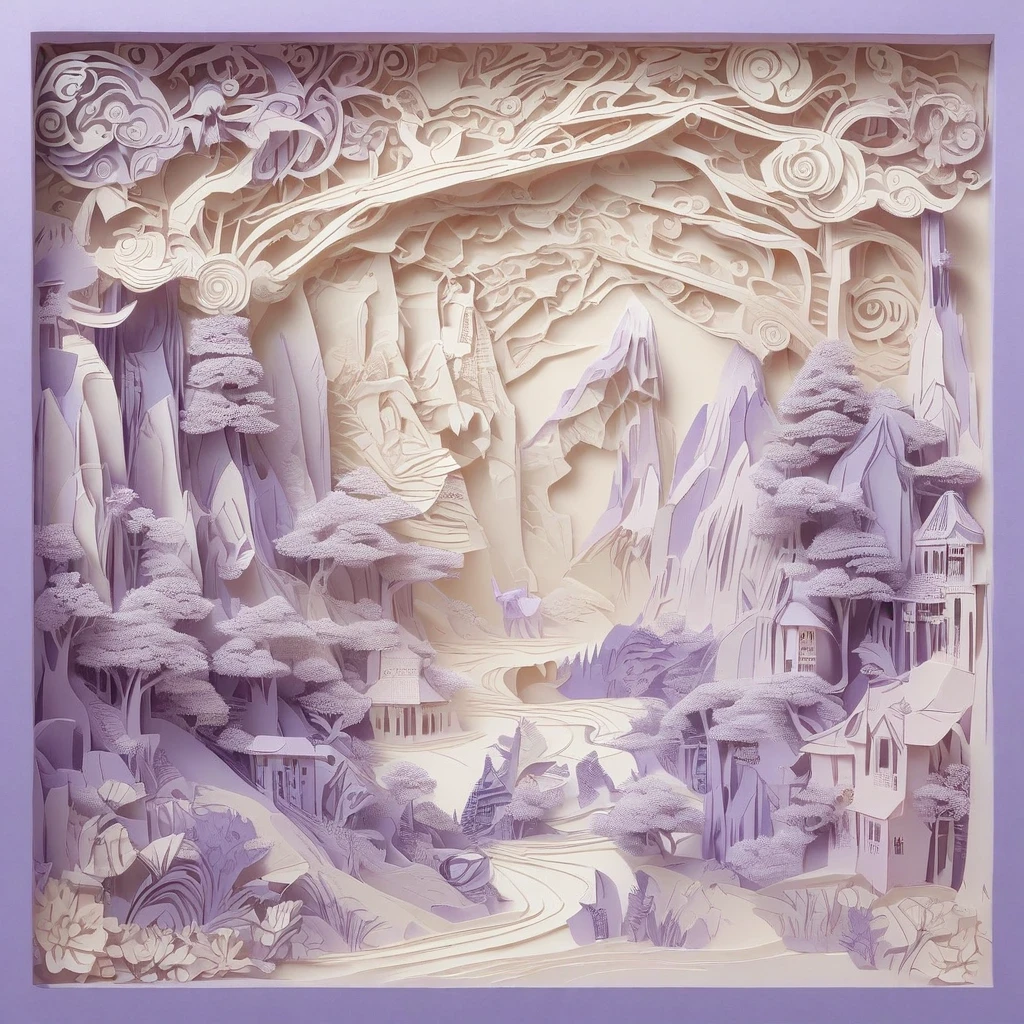 PaperCarving,Purple