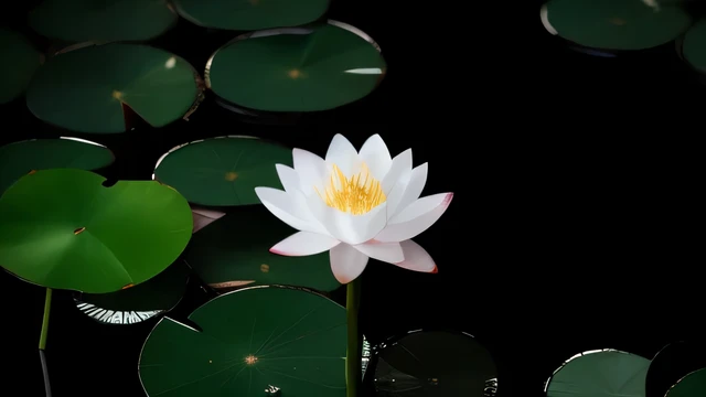 white flowers stand in the water, water lily属, lotus flower, standing gracefully upon a lotus, lily pad, lily flower, sitting on a lotus flower, lotus flowers on the water, lotus, with lotus flowers, water lily, lily, waterlily mecha water lily属, Shining delicate flowers, lotus flowers