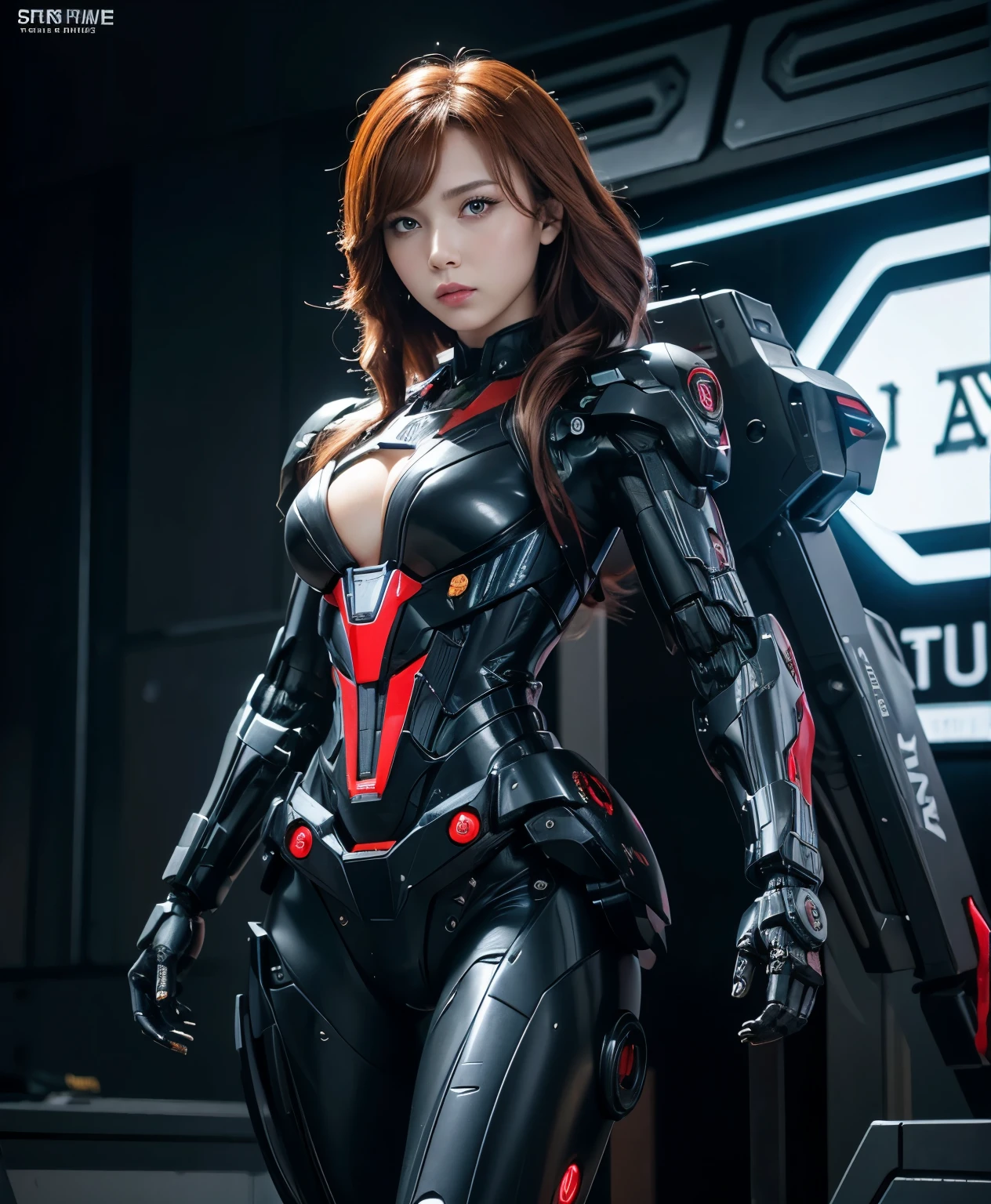 Super detailed, advanced details, high quality, 最high quality, High resolution, 1080p, hard disk, beautiful,(war machine),(black widow),beautifulサイボーグ女性,Mecha cyborg girl,battle mode,Mecha body girl,She is wearing a futuristic war machine weapon mecha,full body shot