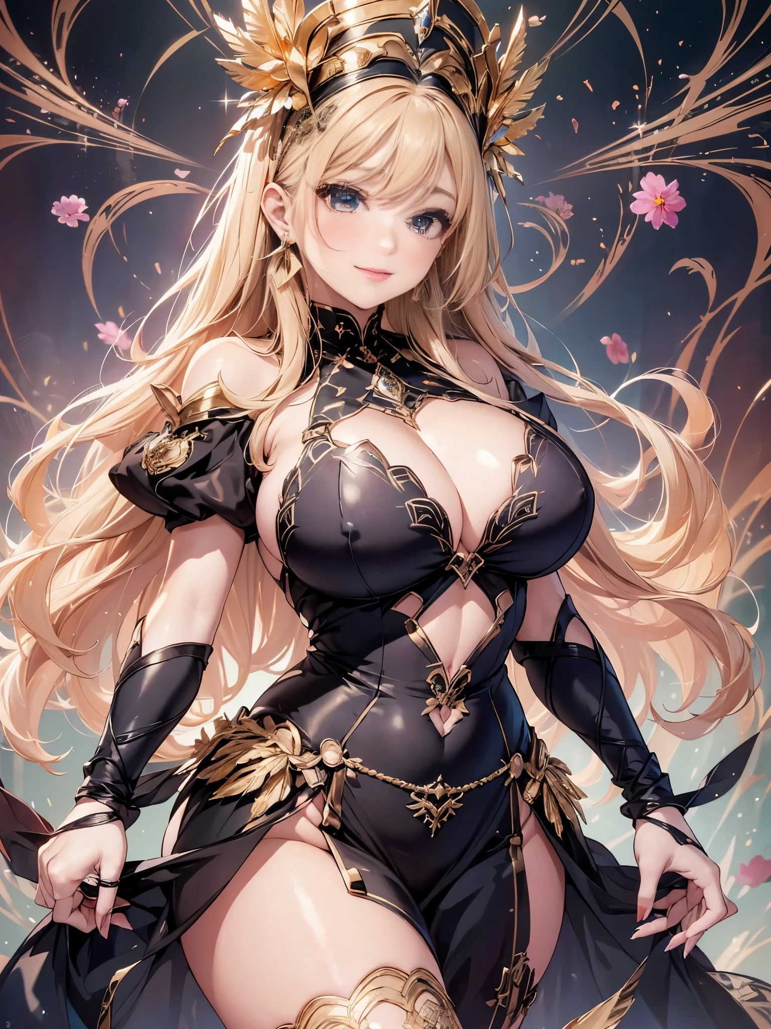 過去最高のmasterpiece、beautiful美しさ, 3D, rich, blonde, skirt, stockings, high heels, star、(Highly detailed CG Unity 8K wallpaper),(masterpiece), (highest quality), (Super detailed), (best work),(best shadow), (8K,Raw photo),mature woman、sensual curves、お尻のmasterpiece, full body shot, beautiful女性, enchanting smile, thick lips, plump lips, looking at the viewer, provocative expression, beautiful髪型, cleavage, Plump、curvy hips、attractive face、sexy dress、an inviting gaze、expression of emotions、(((erotic dress)))、gorgeous accessories 、big breastsの女性, golden hair, colored feather, metal ornaments, colored flowers, particle, light, (1 girl:1.3),(fractal art:1.1),(colorful:1.1)、(flowers:1.3),most detailed,(tangled:1.2), (dynamic pose), (abstract background:1.3), (shiny skin), (lots of colors :1.4), ,(earrings:1.4), (feather:1.4),masterpiece, highest quality, Super detailed, 30~40 years, full body shot, beautiful 、different hairstyles,gold headband,plump breasts,greek clothing,Tulle covers the chest,perfect balance, costume details,cinematic lighting, high detail, openwork decoration,(((colorfulな最高級ドレス)))、(((解剖学的に正しいbody))) ,big breasts,cowboy shot, (((1 girl))), perfect face, (((highest quality))), (Super detailed), detailed face and eye, (alone), High resolution、beautifuleye,(((sexy pose)))、(((整ったbig breasts)))、((beautiful eye))、luxury、(((超High resolution)))、(((detailed description)))、(((ぽっちゃりbody型)))、(((解剖学的構造に一致したbodyの部位)))、beautiful長いまつ毛、バランスのとれたbody型,The legs and arms are just the right size、Fishnet tights、glamorous、(((Clear white and black eye)))、lipstick、Sparkling、(Undistorted face, eye, body)、jewelry、gem、(長くカールしたbeautifulまつ毛)、(((バランス良いbeautiful胸)))、(transparent, Exquisite skin:1.2)、(((完璧なglamorousボディー)))、actress face、Super beautiful、cute smile、Healing beauty、flower shower、(((完璧なeye)))、realistic representation、super sexy、shiny、glamorous、double eyelids、Excellent dark correction、(((ぼやけていないeye)))、(((Plump face)))、cute face 、(((shiny輝く肌))) 、(((gorgeous long dress)))、,(((elaborately decorated long dress)))、(((finest long dress)))、Soft smile、clear eyes、(((wear a lace shawl)))