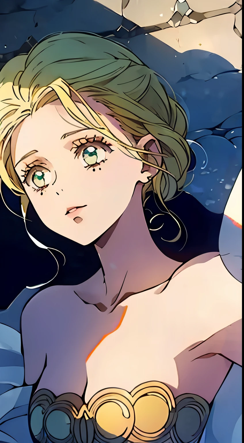 1girl, masterpiece, best quality, 8k, detailed skin texture, detailed cloth texture, beautiful detailed face, intricate details, ultra detailed, Alice in Wonderland, (a bow on her head:1.1), upper body