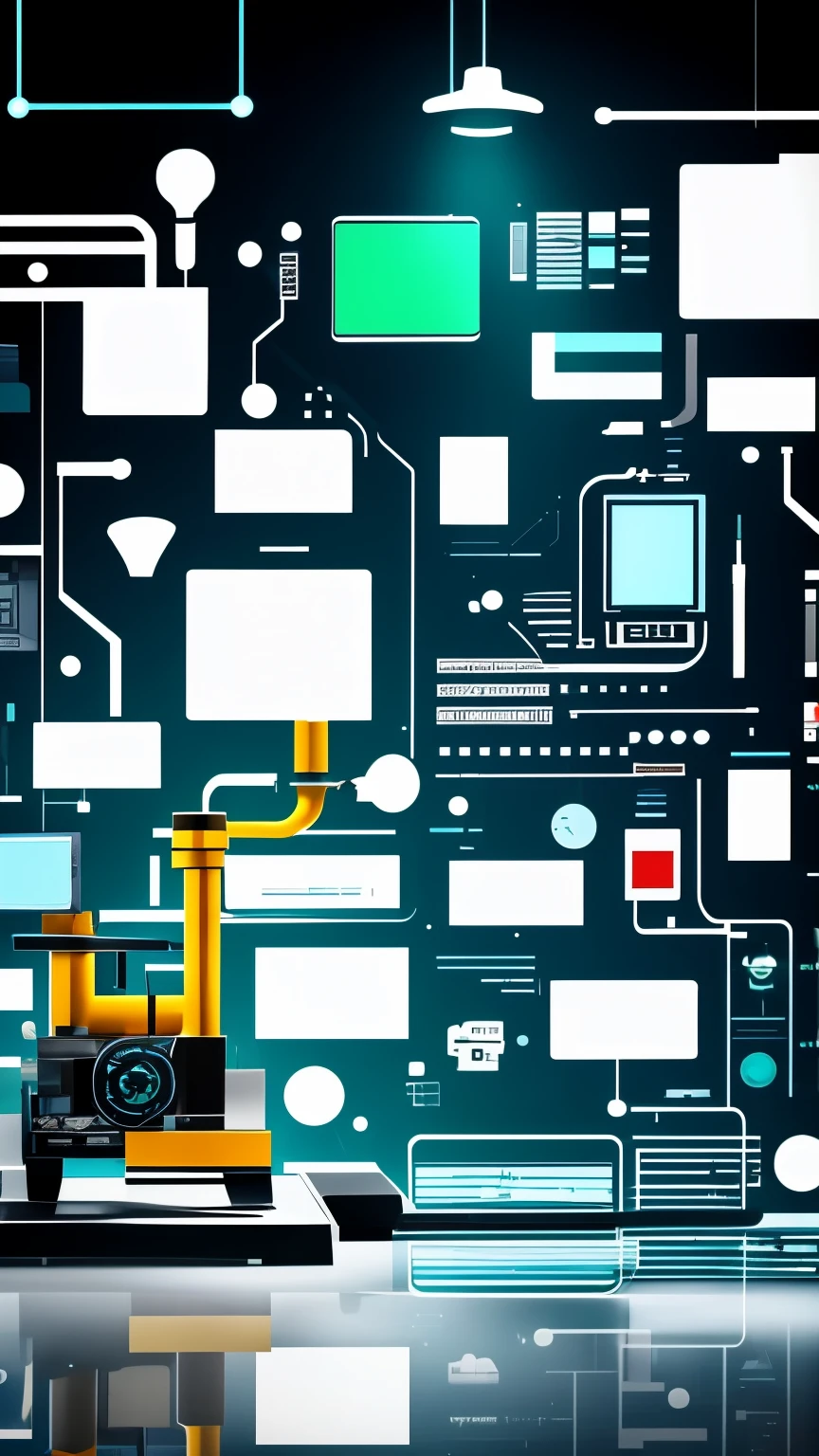 The image should convey the idea of improving technology. The picture shows various technological devices and processes, which are becoming more sophisticated and efficient. You can use abstract shapes and colors, to convey the idea of progress and development. The background can be neutral or reflect a science and technology theme., For example, using laboratory equipment or formulas. It is important to convey the idea of continuous improvement and the pursuit of excellence in technology.