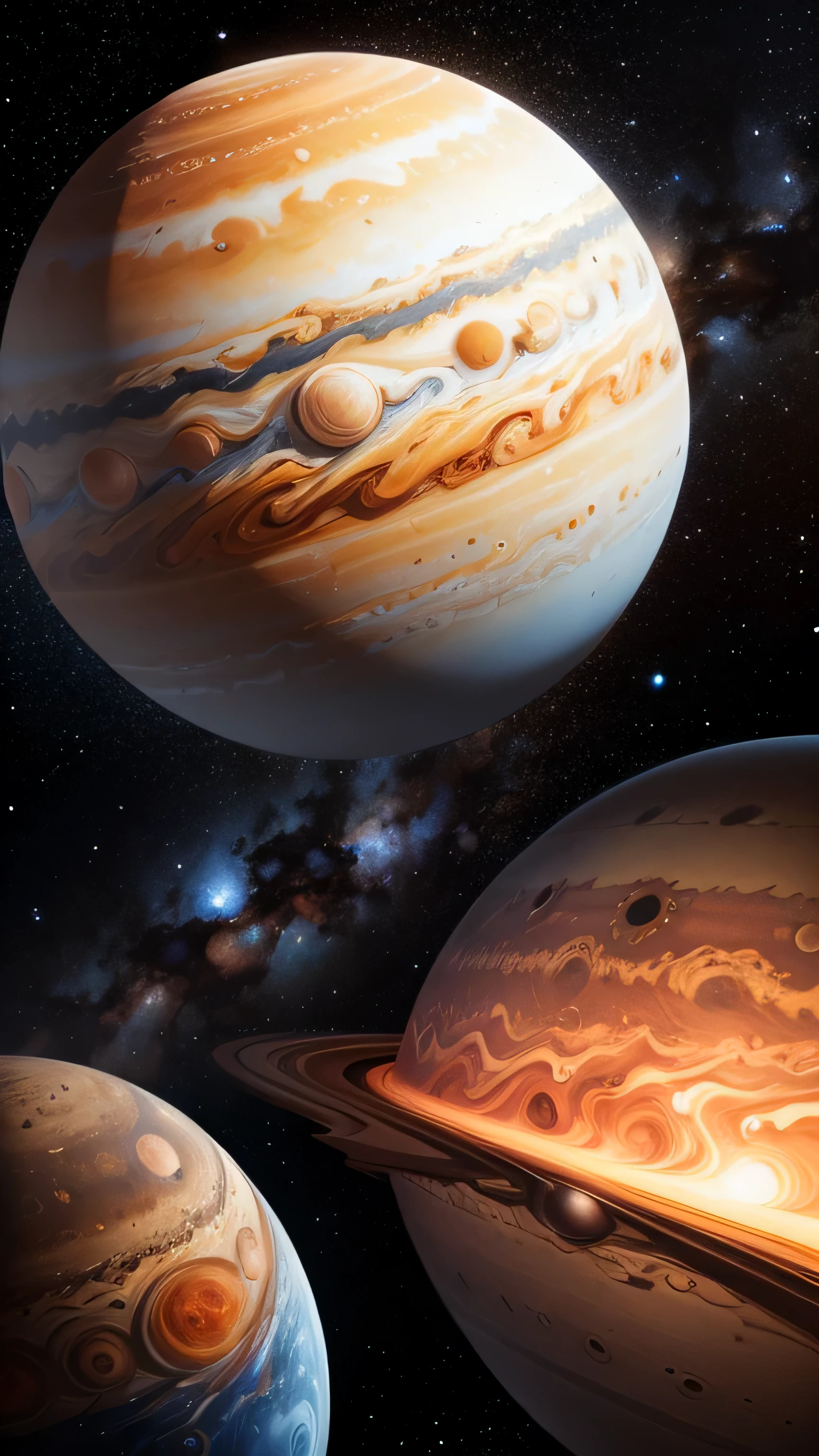 kosmos,planet earth,Jupiter and Mars