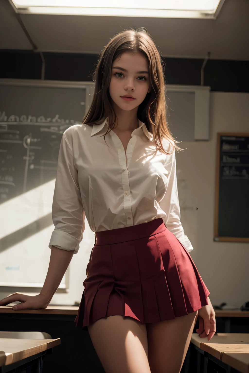 A young man fucking school girl in the class sexy and hot