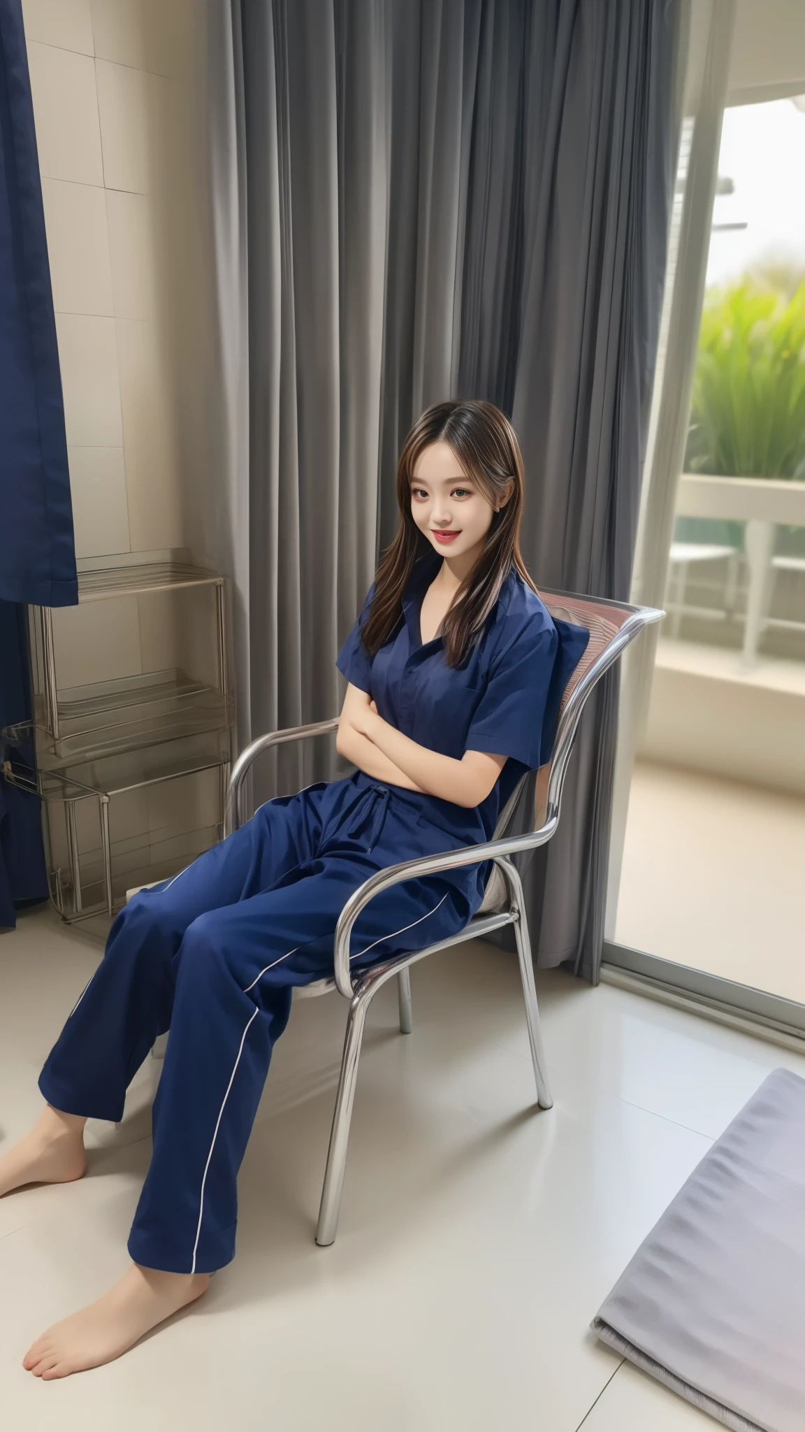 (best quality,10,10,height,Masterpiece:1.2),Special details,(realistic,Realistic picture,Realistic photos:1.37),1 Cute girl in the kitchen,shiny, skin shiny,only,smile softly,BDclothelue shirt:1.3)),short sleeve,shirt, Long pants.,(navy_long_track pants:1.1), ((Kitchen Background)),Dynamic angle,excited,Face focus,dynamic poses,from behind,focus on ass,Masterpiece, best quality, ultra realistic, Too many details, 8k resolution, raw photos, Sharp focus, ((Navy blue shirt:1.1)), short sleeve, long route, perfect body, 2 mature women, 18 years old, Cinema-grade lighting system,blue sweatpants,exercise cloth,correct anatomy,perfect body, correct body, Sharp face, Correct body anatomical, full body, realistic gestures, long-haired, realistic poses,Wear long shorts...........................,The legs are long.,Good shape,carved girl, Slender figure, model, Good shape, beautiful body,blue sweatpants, two girls kissing