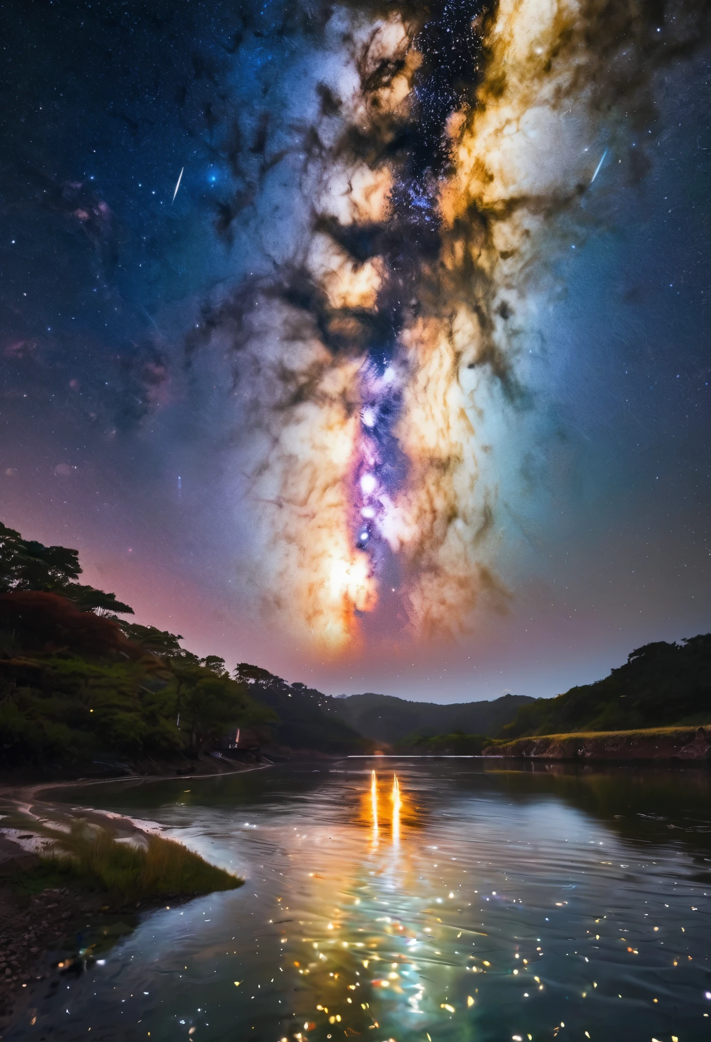 Peepingly、Enlightenment、Milky Way、universe、shining star、wet、sparkling crafts、top quality