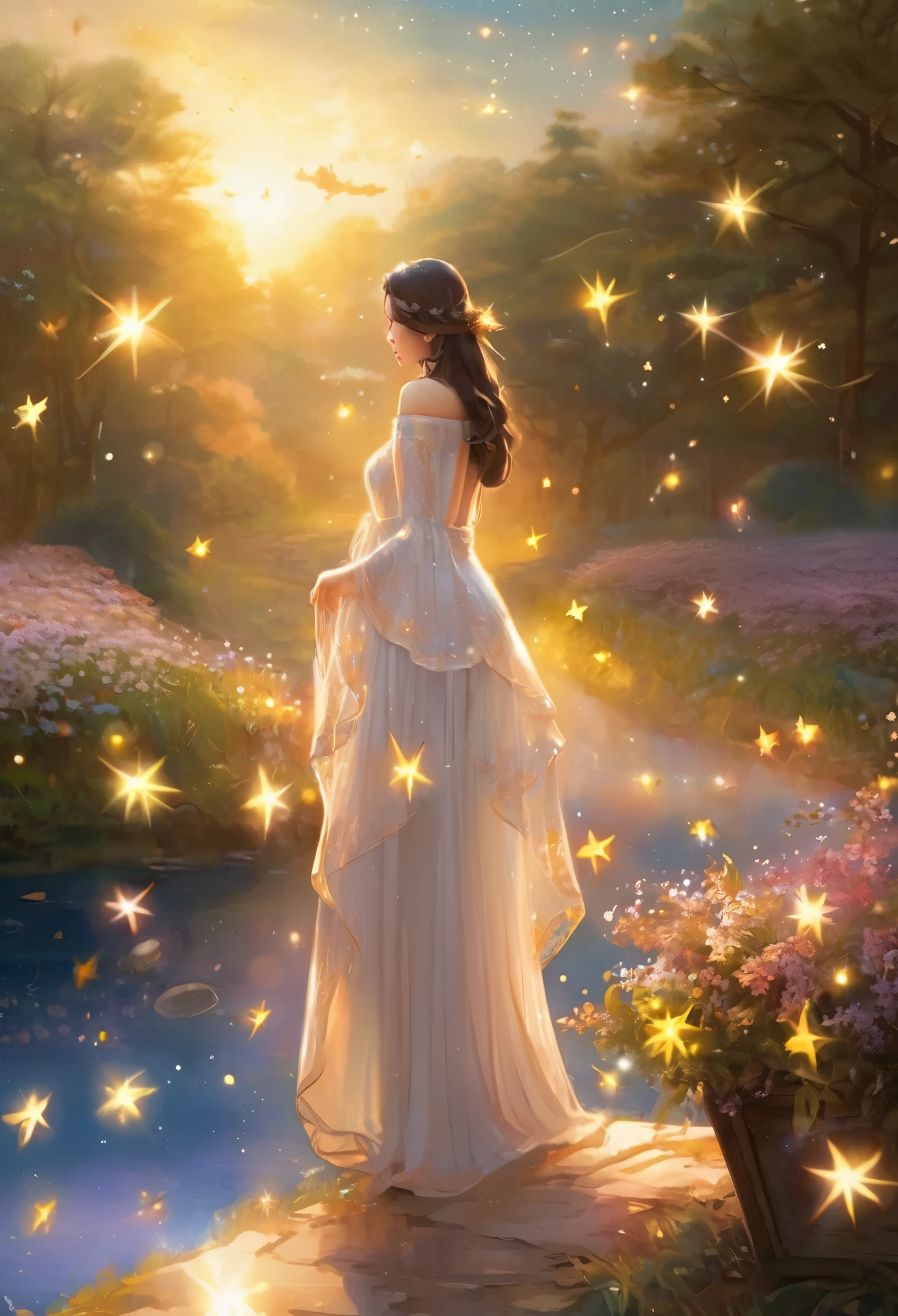 Peepingly、Enlightenment、Milky Way、universe、shining star、wet、sparkling crafts、top quality