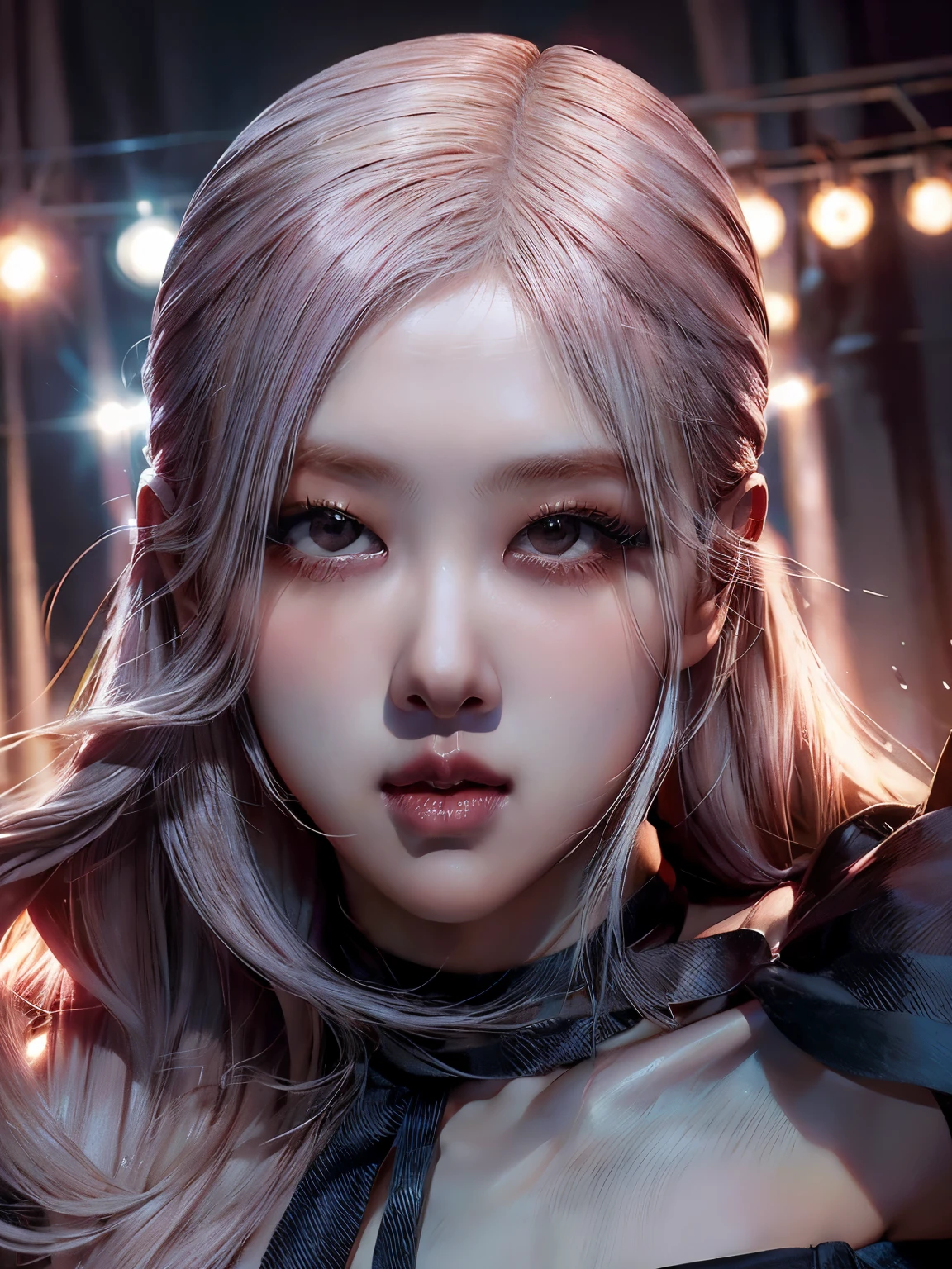 Princess of lightness,pink hair,busty,Glamour,Gorgeous,Jewelry,monochromes,goddess,light Fantasy,light Venus,erotic posing,Dynamic Posing,Dramatic,Cinematic,Detailed background,light fantastic view,Best Quality,masutepiece,8K,The ultimate detailed light background, Top image quality、RAW photography、超A high resolution、show legs,cropped shoulders,close-up all over the body,Be red in the face,overall look is very erotic。(Hand optimization),(Details are strengthened),(High Picture Quality) An 18-year-old female、Shot for one person only、model shoot、medium breasts、Wearing a black skirt、Beautiful Eyes of Details、Very slender eyes、Beautiful eyelashes、beautiful double eyelid、Very slim physique, Shy, with blush cheeks, Show off