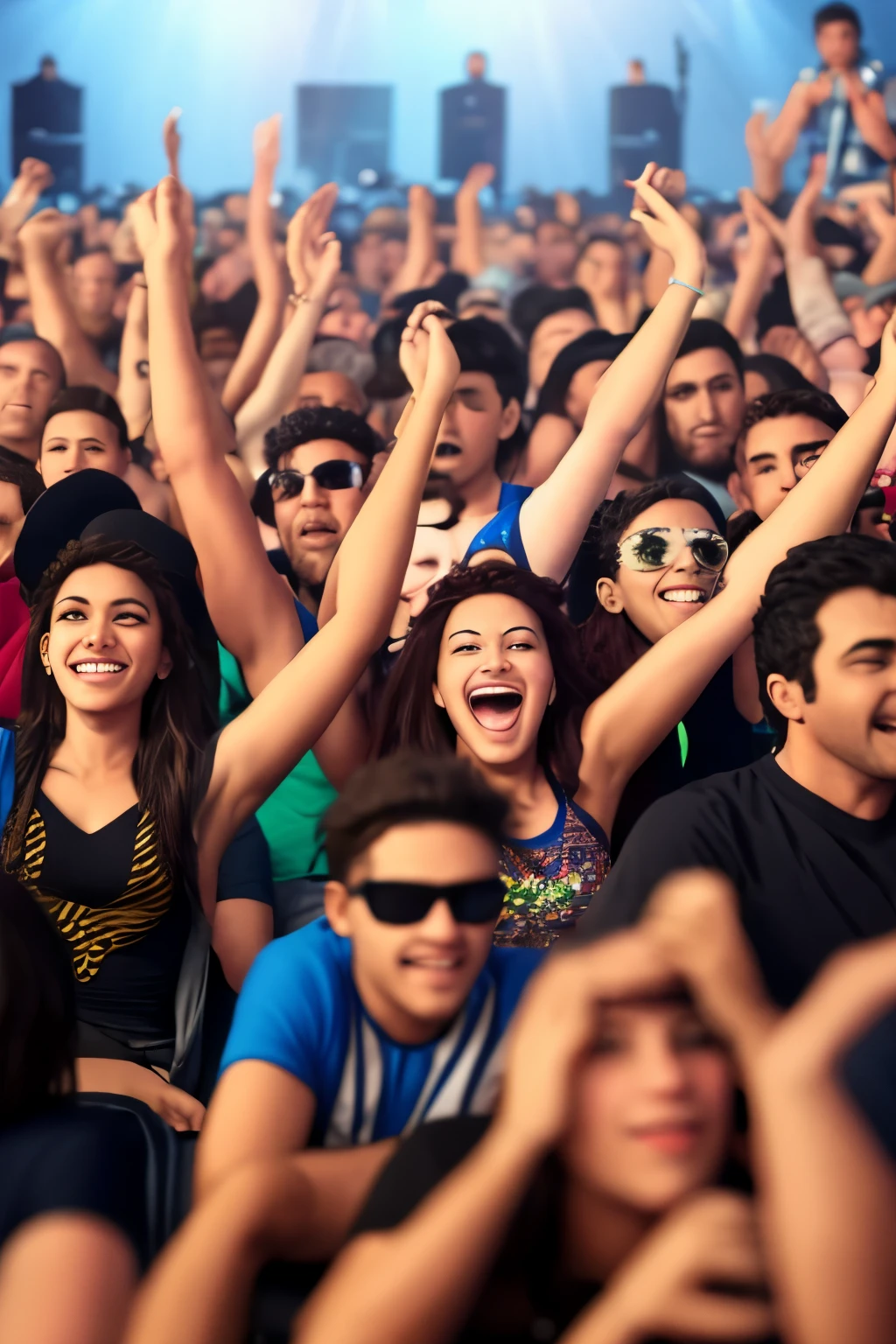 pessoas em um show de rock