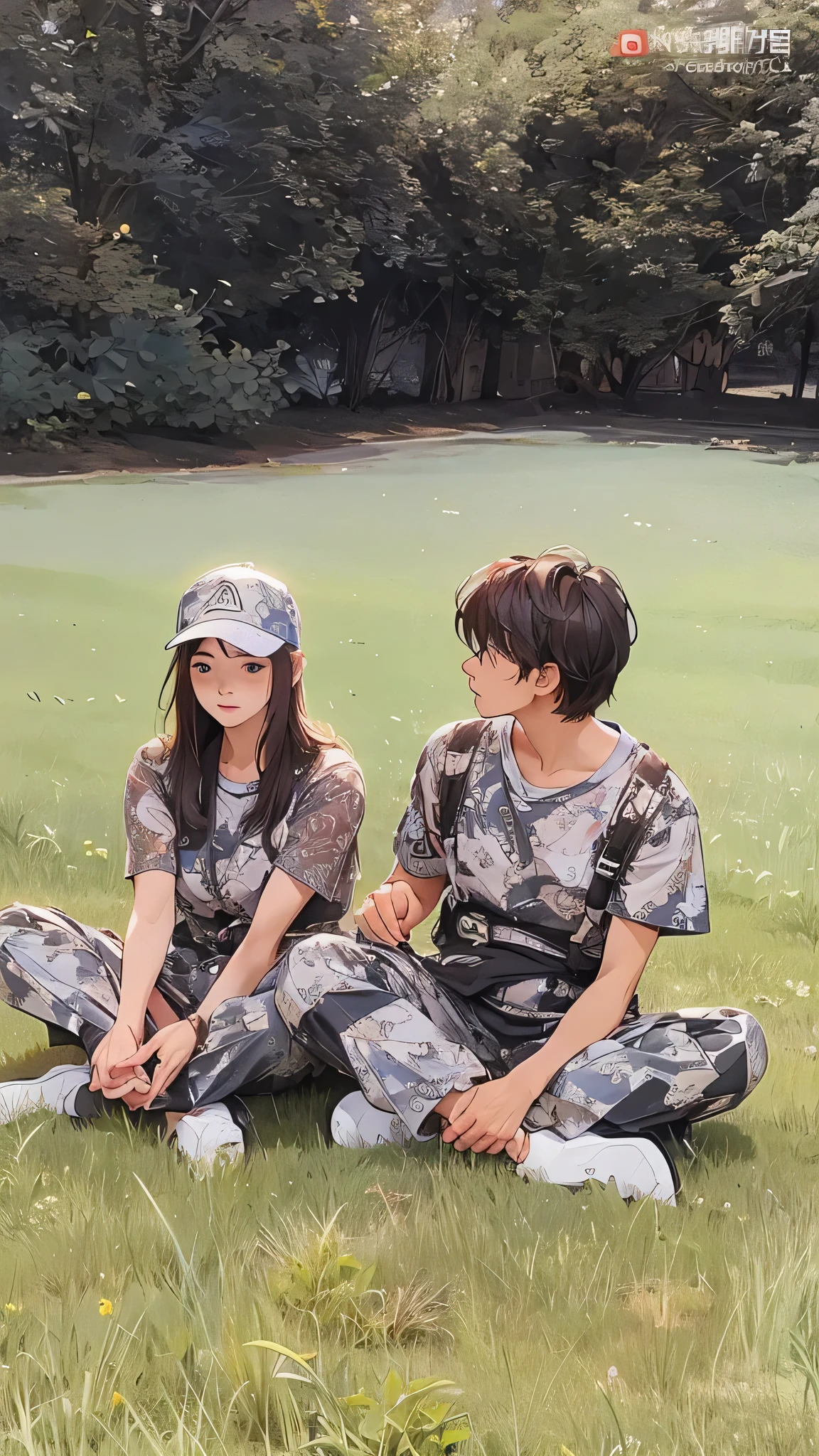 best details, best results,the background is very detailed, the background matches the example image, the background matches the example image, nothing has changed, the background remains consistent like the example image, nothing has changed, perfect results, best results, very detailed, anime style, male anime face and woman  