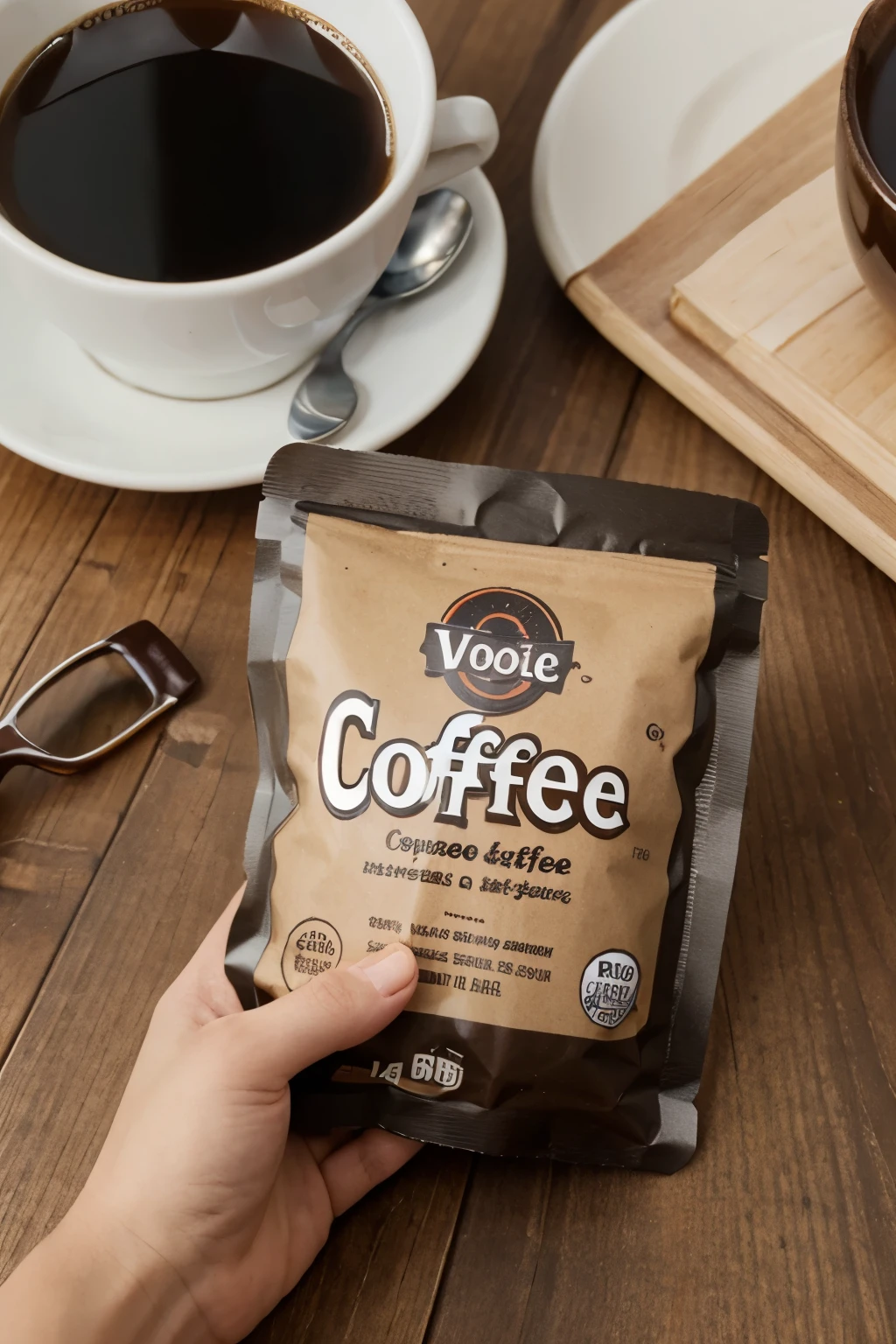 An affordable coffee packet sachet