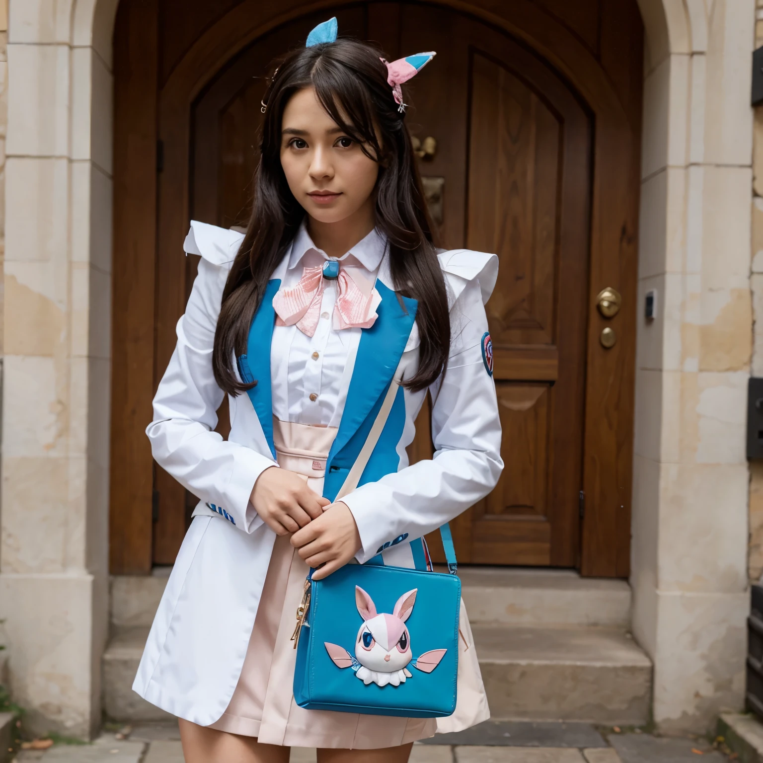 Filo The shield hero con traje de sylveon pokemon