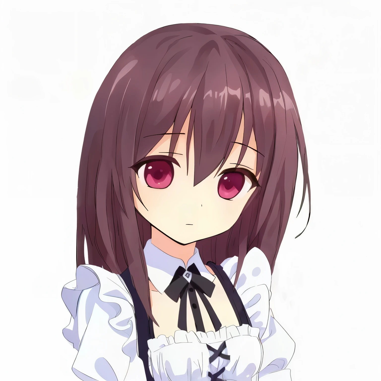 masterpiece, best quality, sleeve, smooth, smooth, maid outfit, Small, thin, soft, smooth, Simple