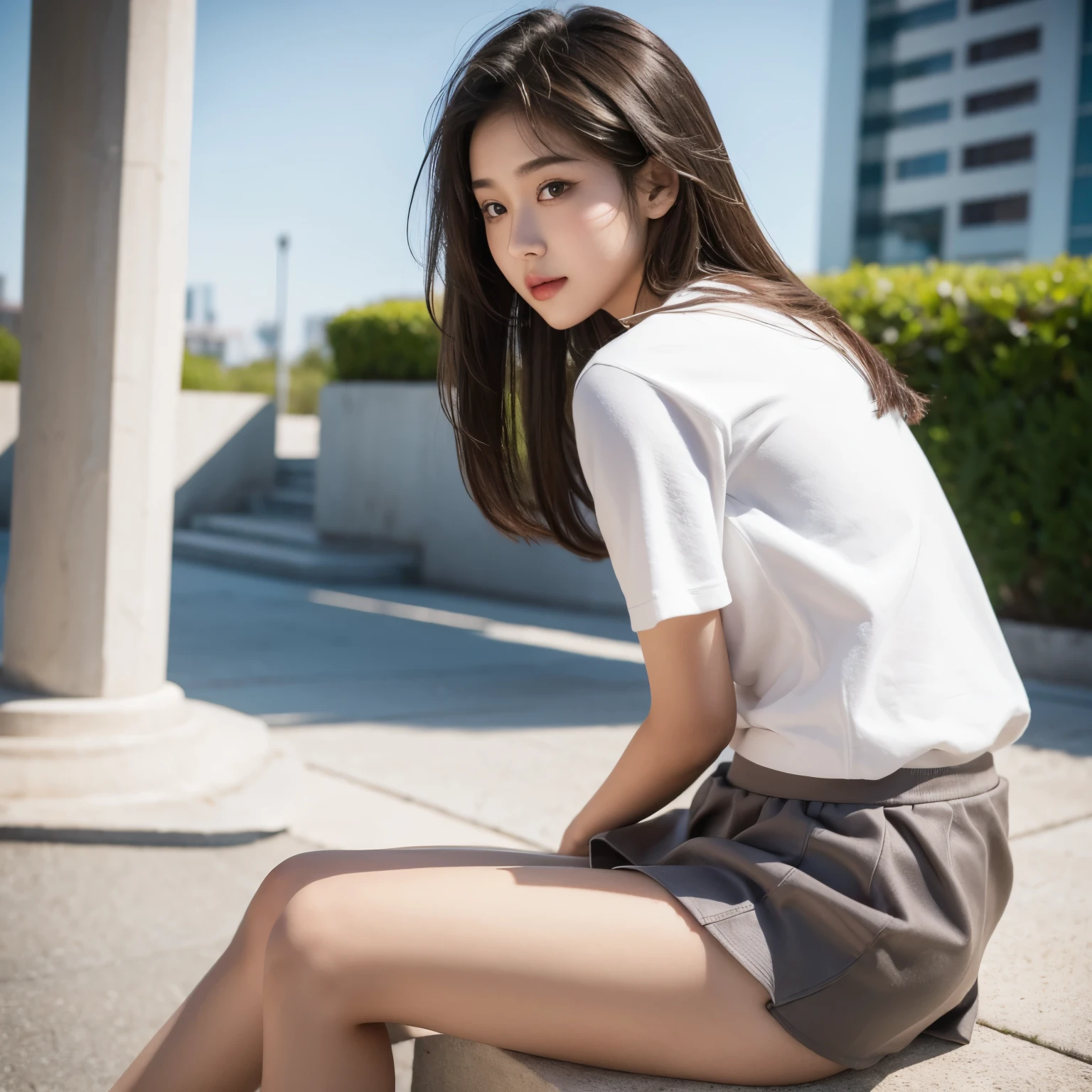 female,short skirt,Realistic,Skin whitening,Beautiful,