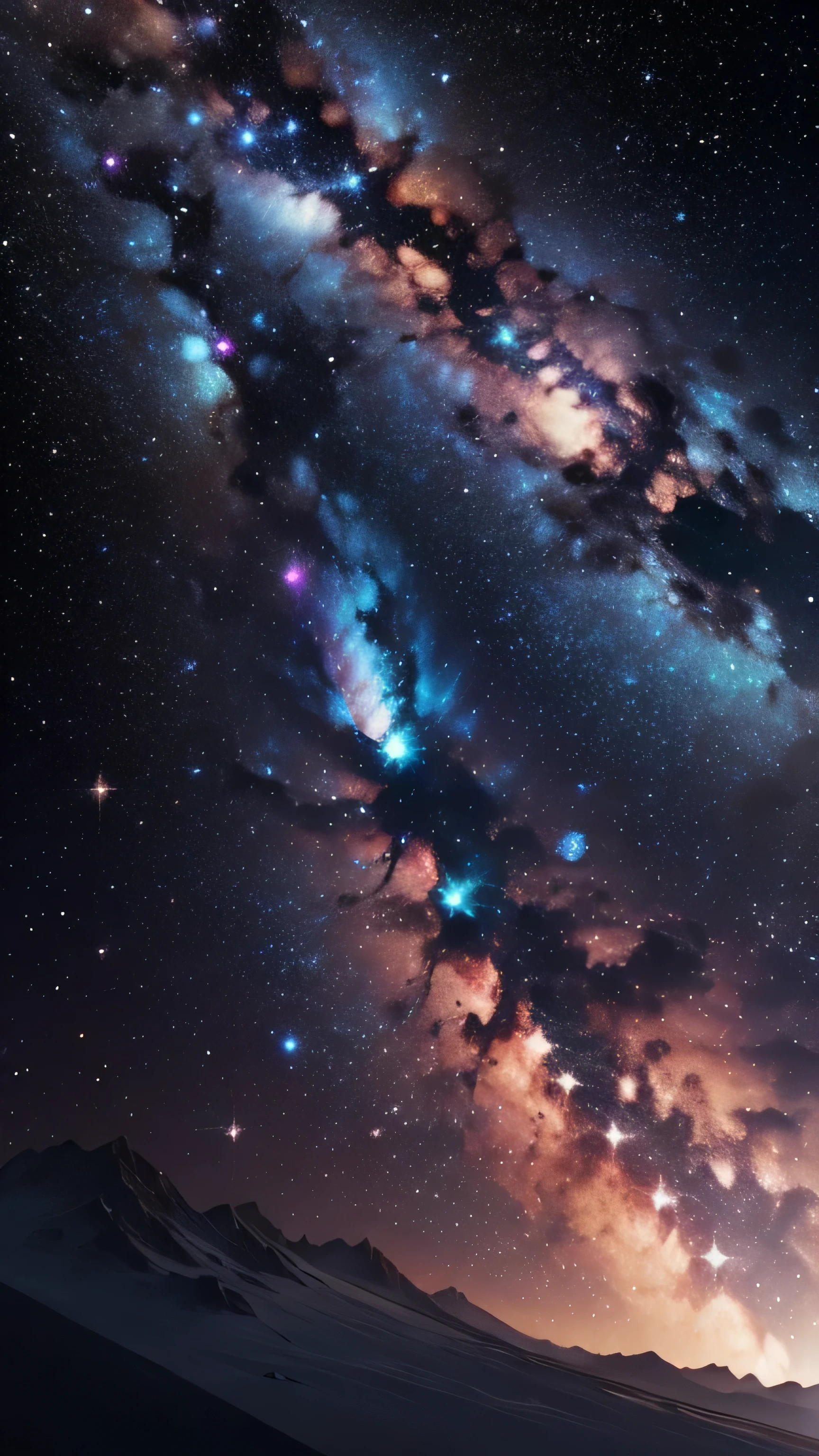milky way rotation, cosmic, high quality, 8k