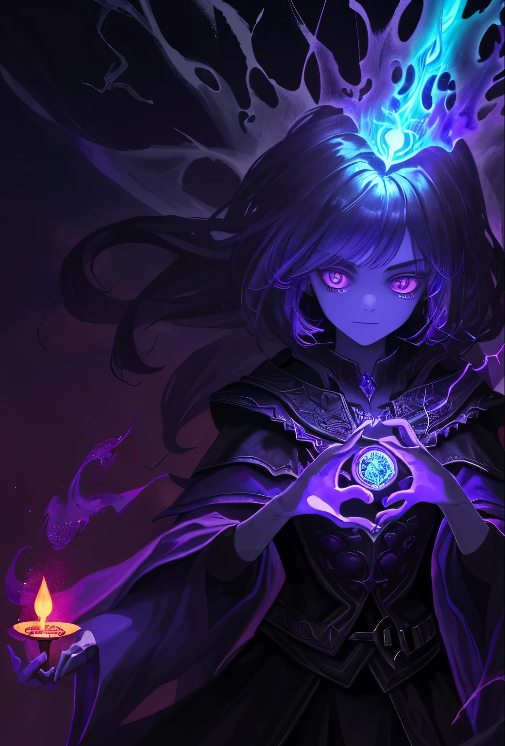 (an alquimian sorcerer, dark magic, mysterious potions, ancient symbols),(best quality, highres, vivid colors), (fantasy, dark fantasy, mystical), (rich reds, deep purples, smoky blues), (ethereal lighting, candlelight, spellbinding)