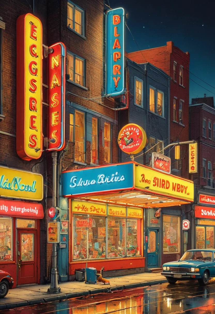 Neon Sign, by Zootopia, (masterpiece, best quality, perfect composition, very aesthetic, absurdres, ultra-detailed, intricate details, Professional, official art, Representative work:1.3)