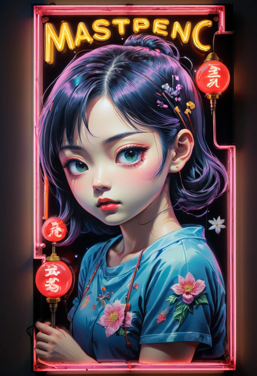 Neon Sign, by Zootopia, (masterpiece, best quality, perfect composition, very aesthetic, absurdres, ultra-detailed, intricate details, Professional, official art, Representative work:1.3)