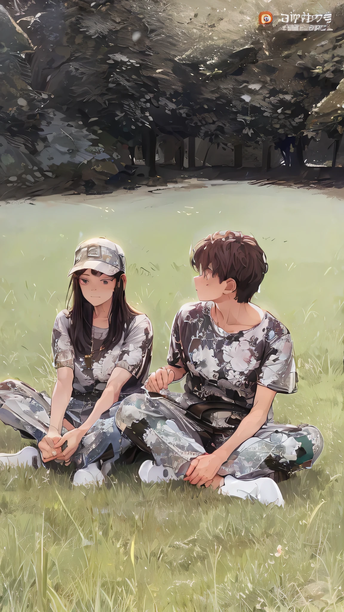 best details, best results,the background is very detailed, the background matches the example image, the background matches the example image, nothing has changed, the background remains consistent like the example image, nothing has changed, perfect results, best results, very detailed, anime style, male anime face and woman