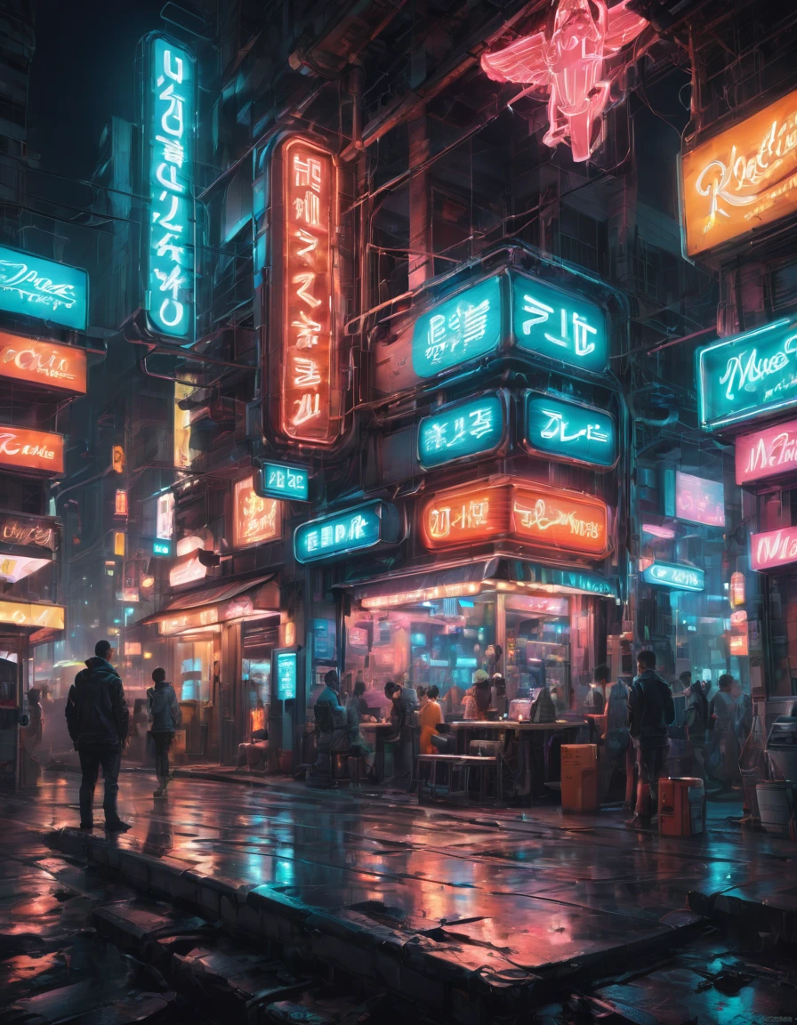 Neon Sign, by greg rutkowski, best quality, masterpiece, very aesthetic, perfect composition, intricate details, ultra-detailed