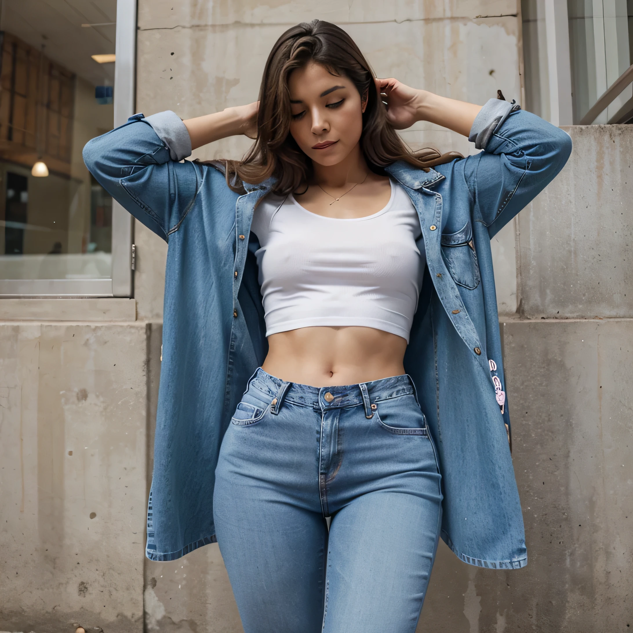 Asme una persona usando jeans