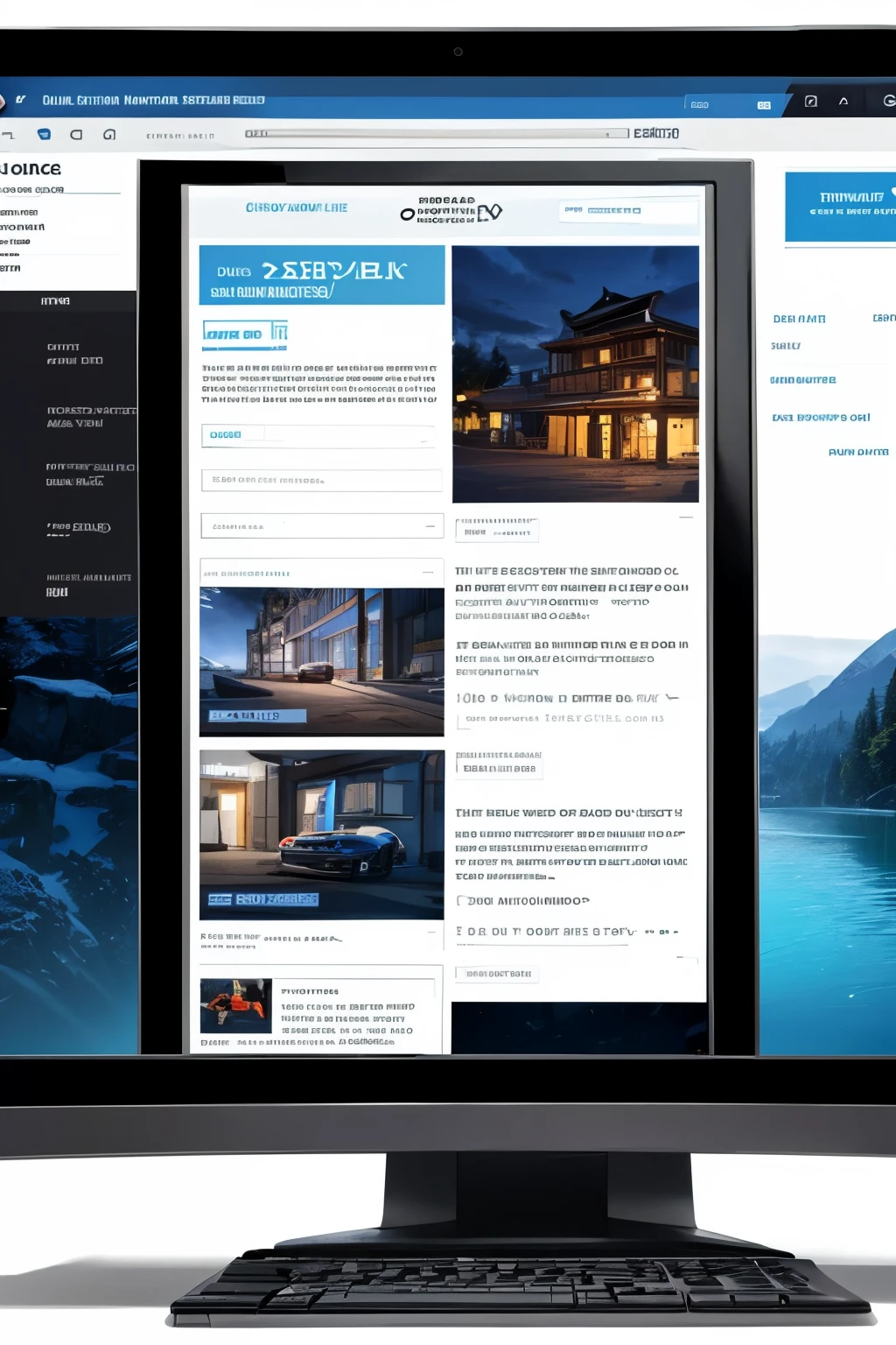 clickable image of the site builder&#39;s monitor
