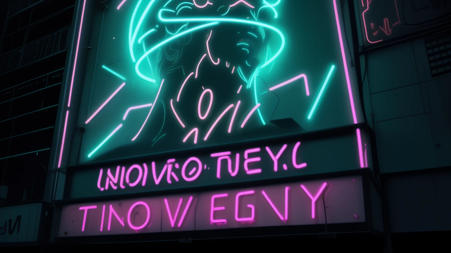 ((Vibrant neon lights:1.5)), ((Glowing neon signs:1.37)), ((Masterpiece of neon art:1.2)), ((Realistic neon depiction:1.4)), ((Detailed neon illustration:1.5)), ((Photorealistic neon representation:1.3)), In the heart of the bustling city, the bright and colorful spectacle of neon signs enchants the night. Each sign is a stunning work of art, its vibrant hues illuminating the darkness with an otherworldly glow. The neon lights dance and flicker in unison, casting a surreal,