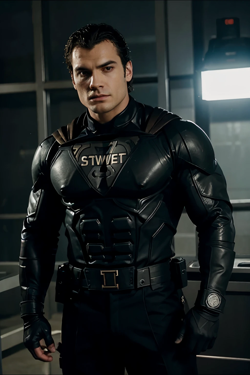 ator henry cavil como agente da SWAT