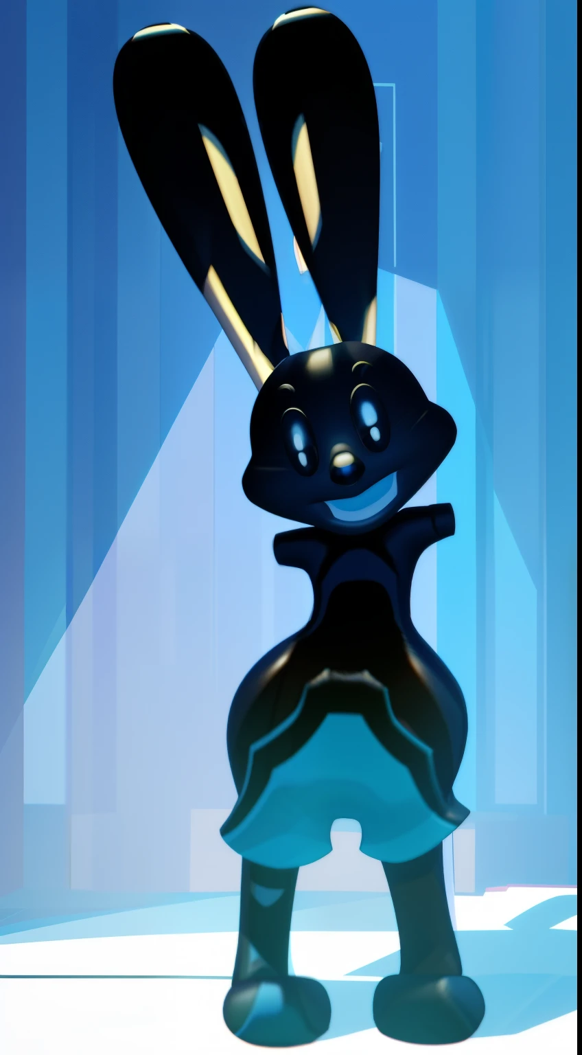 oswald the lucky rabbit,classic animation,anthropomorphic animal,long ears,playful personality,funny expressions,cartoonish style,retro aesthetic,detailed fur texture,best quality,4k,highres,ultra-detailed,physically-based rendering,vivid colors,playful scenery,sketch lines,studio lighting
