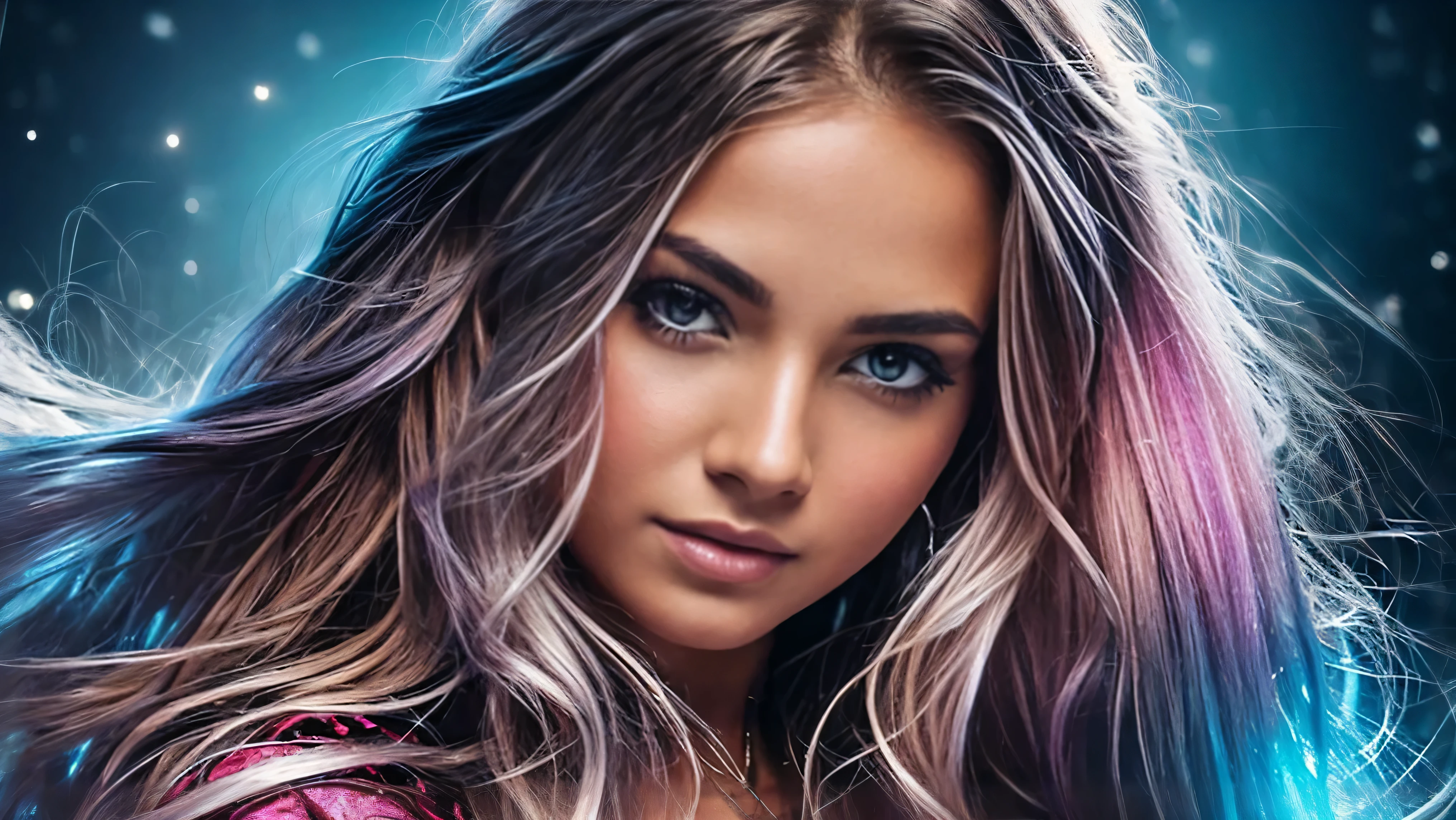 close-upBeautiful realistic girl with blue long hair in the fog,deep atmosphere ,Close-up of clean skin with detailed skin ,,in black tights and a pink blouse ,on an orange background ,Against the background of the starry sky,Bright makeup,EARRINGS WITH GLITTERS,two-leaf gray flower,translucent speckled bifoliate gray,Bioluminescent - Ultra High Quality 8K Music Equalizer, high passion, Rich colors, Soft light, Super detailed photos. ultra high quality 8K, high passion, Noise reduction, яркие Rich colors.. high quality, 8k Ultra HD, high passionhigh quality,мягкие close focus,very beautiful flower, translucent red lily of the valley with dew drop flower, bioluminescent flower glows and shimmers, he grows in a mysterious forest, shrouded in mystery, Сверхhigh quality 8k, high contrast t, Rich colors, Soft light, Ultra-detailed photos. Сверхhigh quality 8k, tall with the spotlight on a girl in a black and red dress.., High detail, realistic beautiful girl with long light yellow hair, Gradient ,girl with good charisma, creative approach to non-standard poses,., Girl in miniskirt, there are splashes of silver dust, and behind him nebula, atmospheric lighting, surrounded by wet dew drops, behind the fantasy world, on a beautiful background, glare, shine, shine, spray drops, high quality, 8k Ultra HD, high contrast, high quality, Soft light, Close-up of a beautiful realistic girl with BRIGHT WHITE TURQUOISE and pink long hair......... ,Close-up of clean skin with detailed skin ,full length, in a short miniskirt, Preparation Realistic room with silver patterns with pearlescent shine,in drops of dew, stands in a beautiful place where there are a lot of rubber hearts ,everything around is pink and blue,grow along the edges with flowers,in the moonlit meadow ,nebula,epic mood,Best quality,ultra detail,Contrast,clear focus,volumetric light
