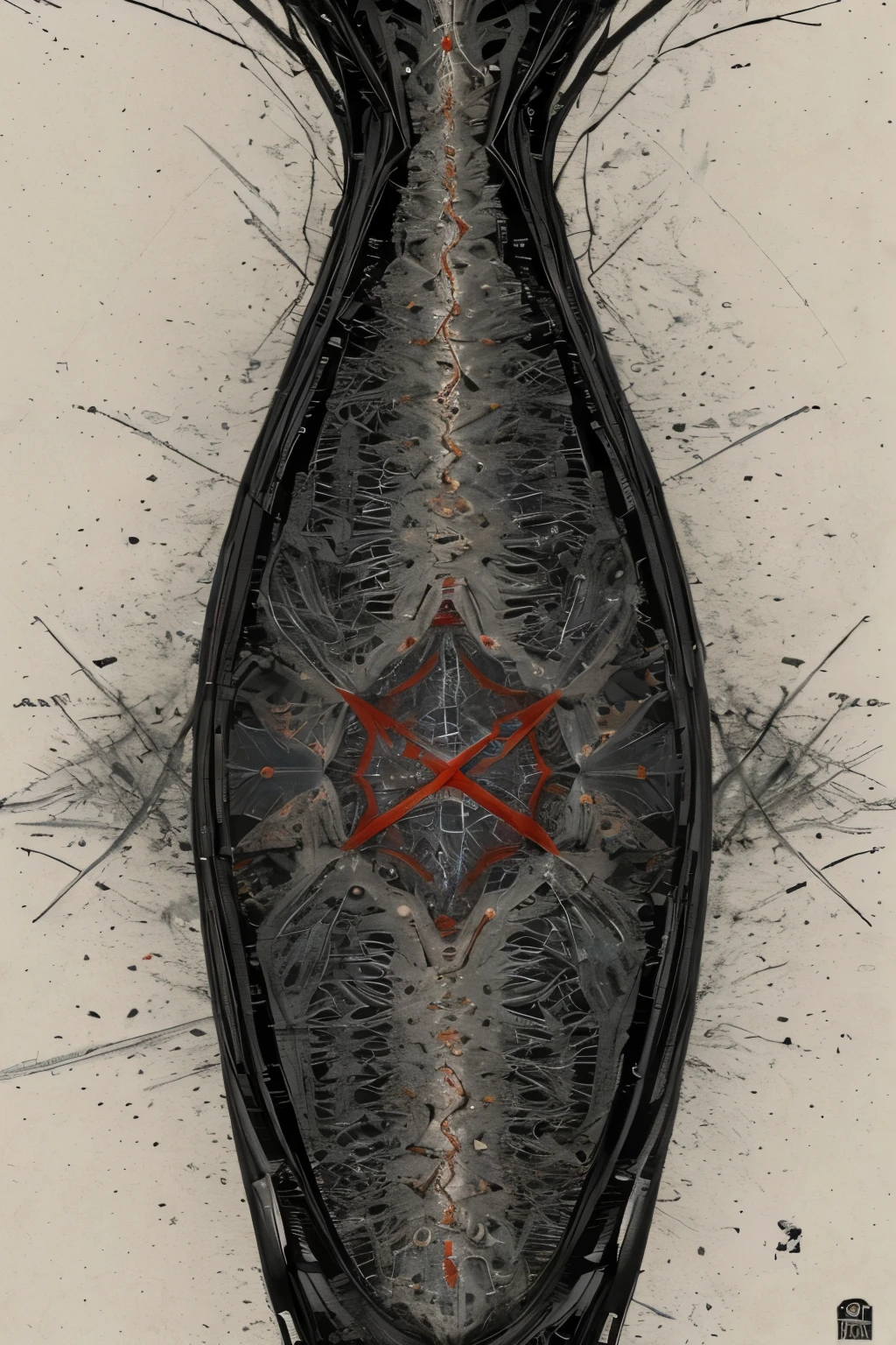 ((best quality)), abstract, organic, mechanical veins, dark, art, periodic, psychedelic, edgy