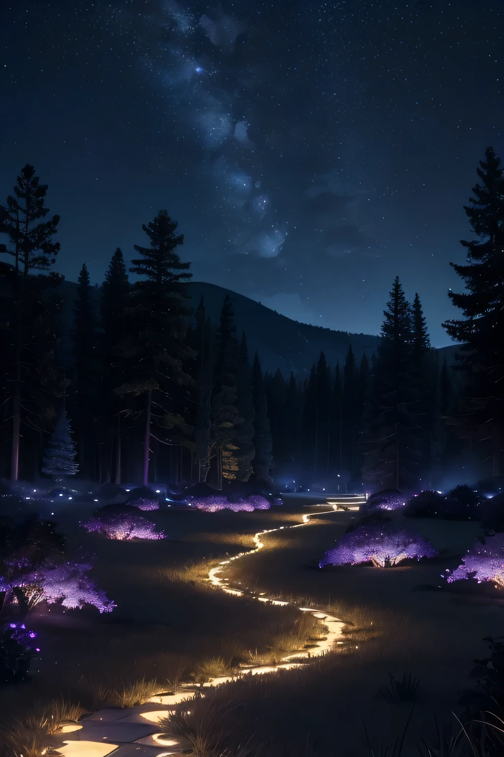 (best quality,4k,8k,highres,masterpiece:1.2),ultra-detailed,(realistic,photorealistic,photo-realistic:1.37),mysterious midnight,moonlit night,glowing stars,serene atmosphere,dark night sky,glimmering moon,calm and peaceful scene,whispering trees,tranquil garden,shadows dancing,sparkling shadows,ethereal beauty,subtle hues,magical ambiance,majestic night view,silent midnight hour,luminous moon rays,falling star,pure stillness,nighttime serenity,nocturnal beauty,moonlit path,mysterious silhouette,soft glow,gentle breeze,enchanted night,dreamlike landscape,calm waters reflecting moonlight,enchanted forest,ethereal light,nighttime tranquility,mystical aura,serene moon presence,peaceful night garden,magical dreamscape,delicate night flowers,enchanted atmosphere,illuminated night sky,harmony of light and darkness
