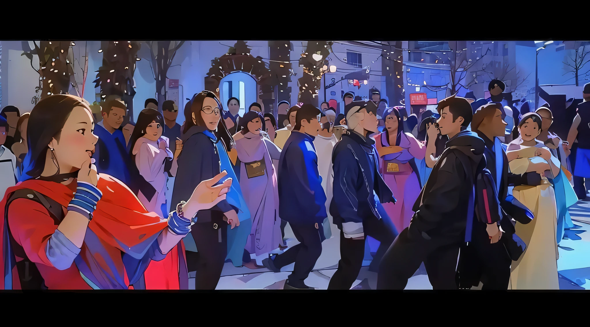 best details, best results,the background is very detailed, the background matches the example image, the background matches the example image, nothing has changed, the background remains consistent like the example image, nothing has changed, perfect results, best results, very detailed, anime style, male anime face and woman  