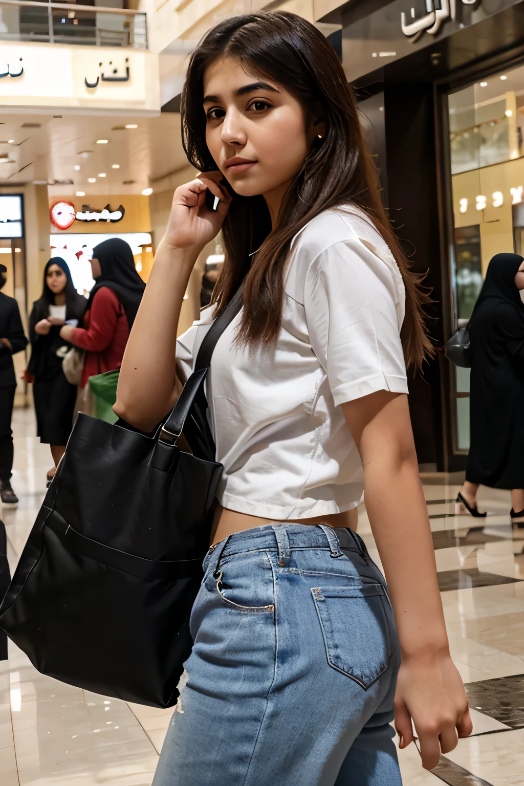A 20-year-old Iraqi girl in Zayouna Mall