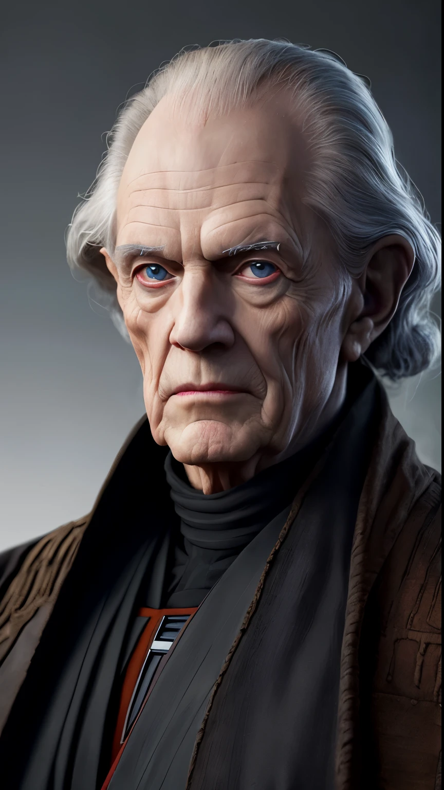 Portrait 8k d'fusion de l'empereur palpatine de star wars et Vladimir poutine , Complexe, Very detailed, digital photography