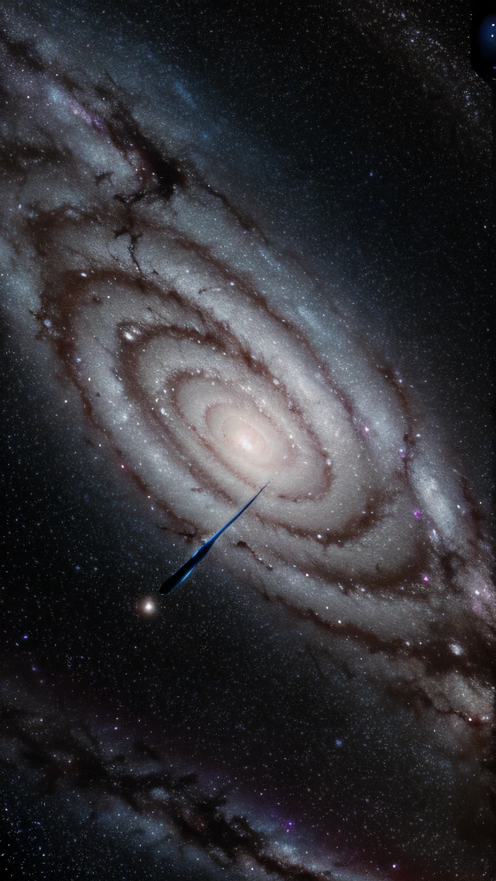 milky way galaxy spiral rotation, cosmic, high quality, 8k, close up, super detail