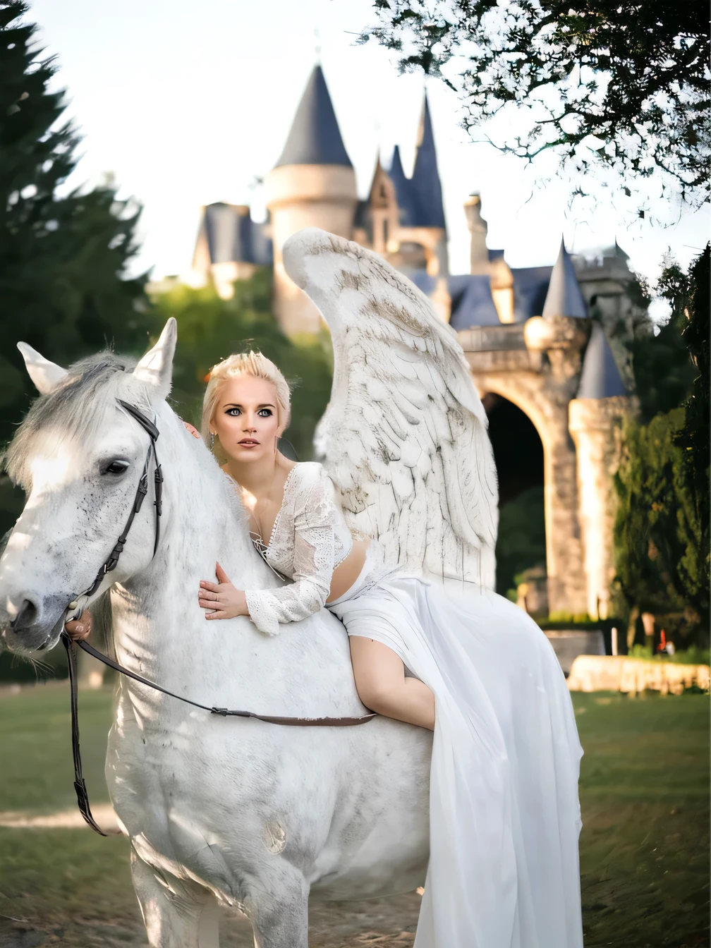 Photo, real photo, maximum detail, 8k (reality 3) Ultra realistic white angel wing, real wing, high quality, maximum resolution, detail, realism