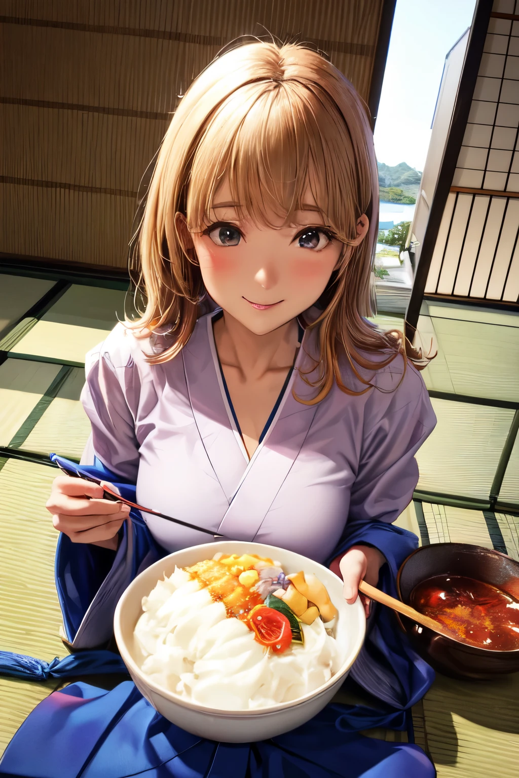 uma japonesa com peitos grandes e sem roupa
